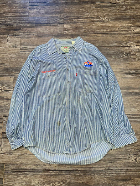 90’s LEVIS CHARLEX BUTTON UP SHIRT (XL)