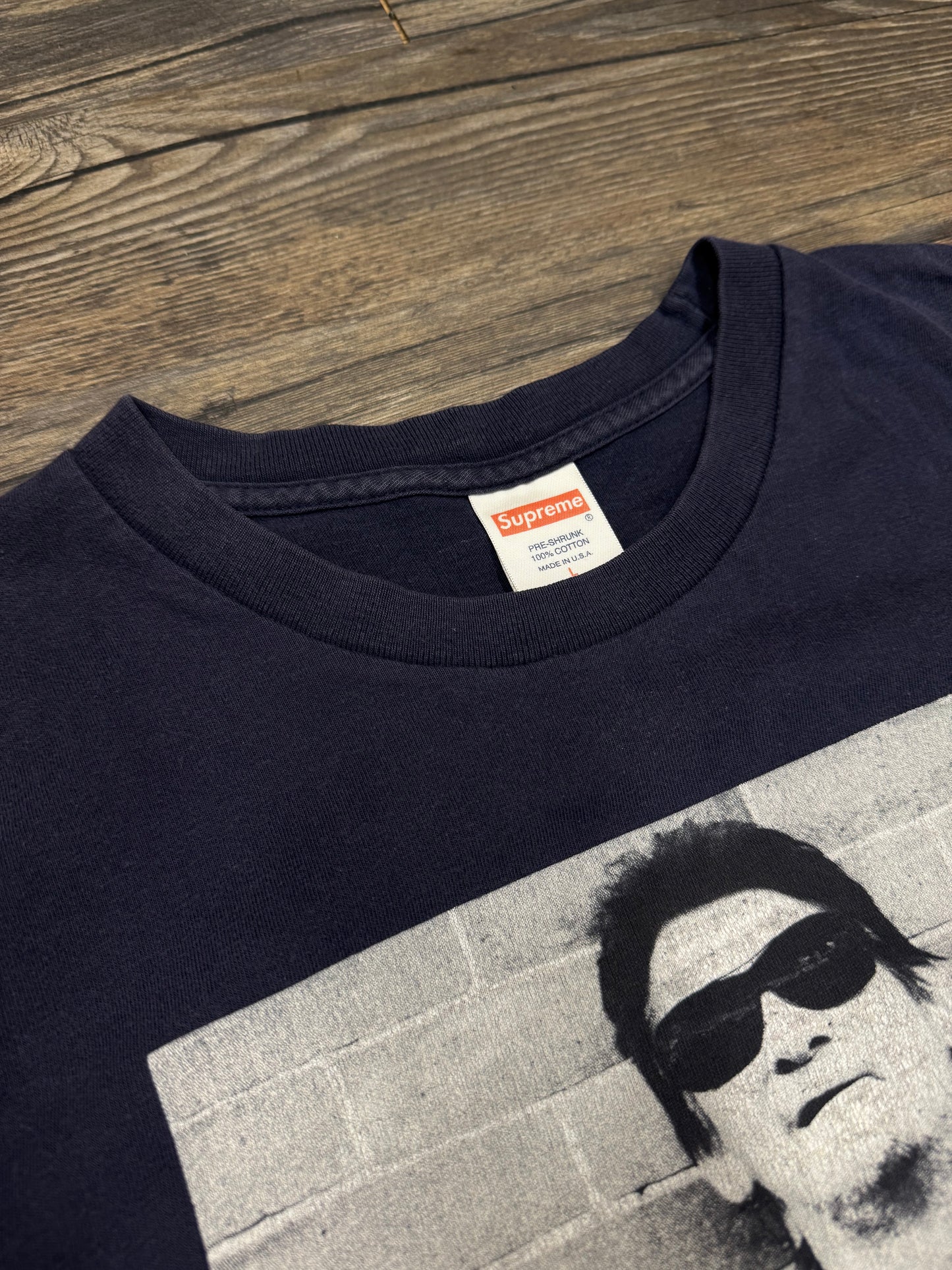 SUPREME MACGOWAN PHOTO T-SHIRT (LARGE)