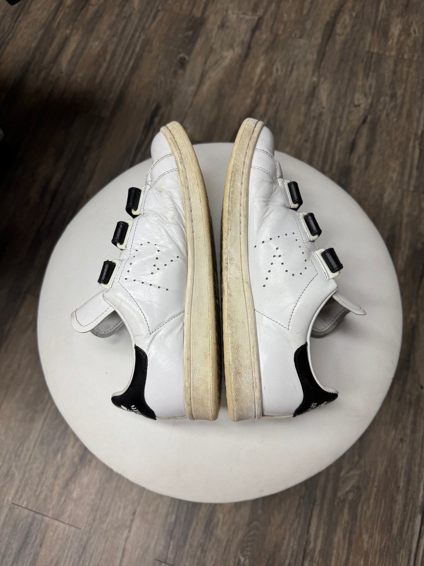 RAF SIMONS X STAN SMITHS VELCROW LEATHER LOW TOPS (7.5)
