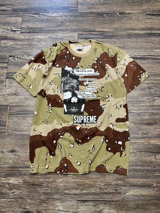 SUPREME ANATOMY COACOA T-SHIRT (L)