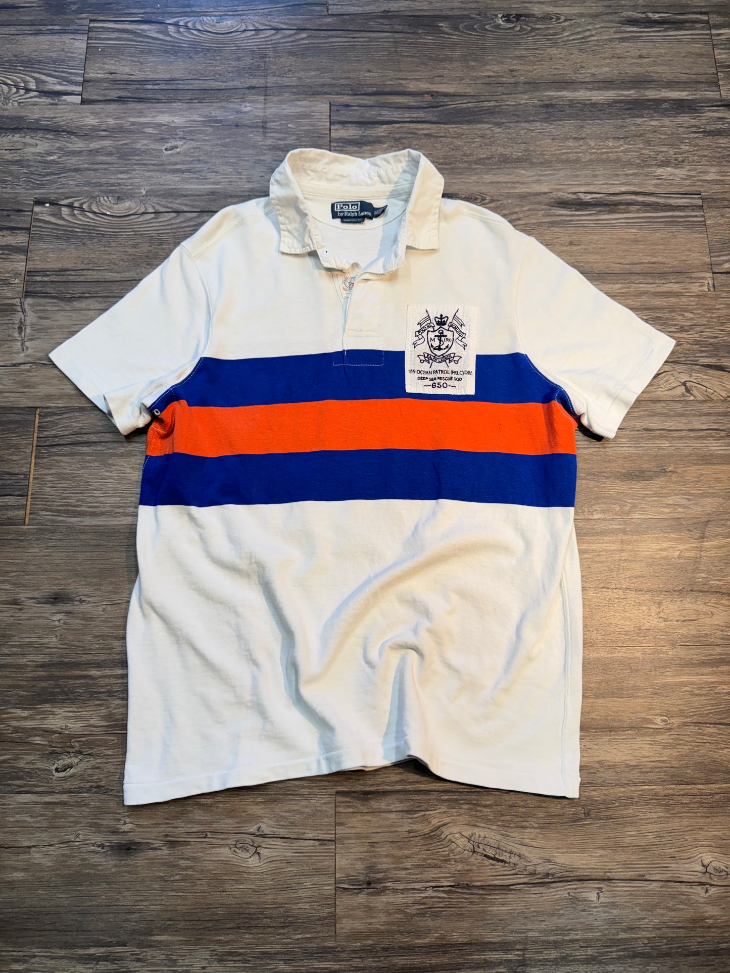 VINTAGE POLO RALPH LAUREN OCEAN PATROL POLO (XL)