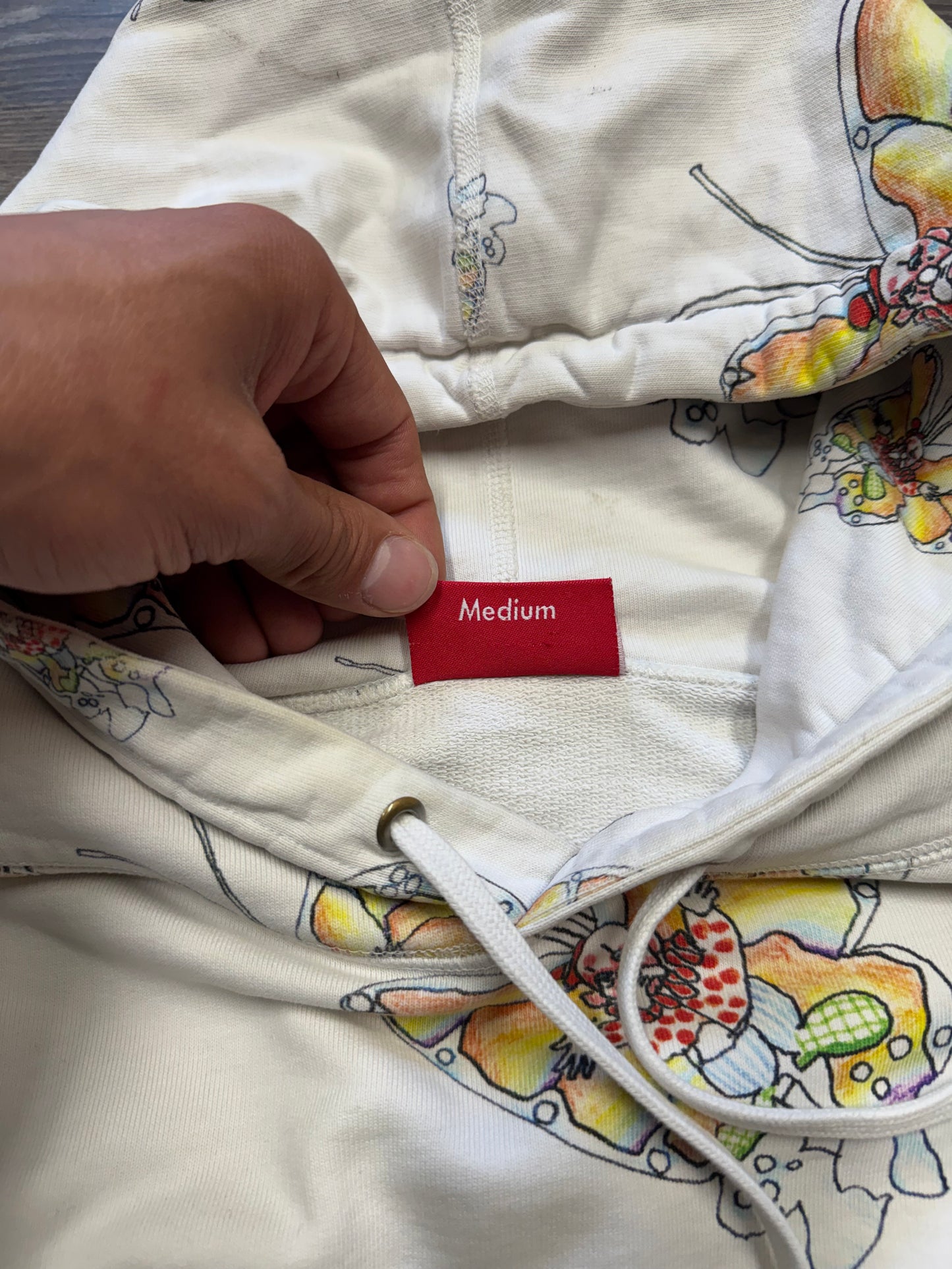 SUPREME GONZ BUTTERFLY SS16 HOODED SWEATSHIRT