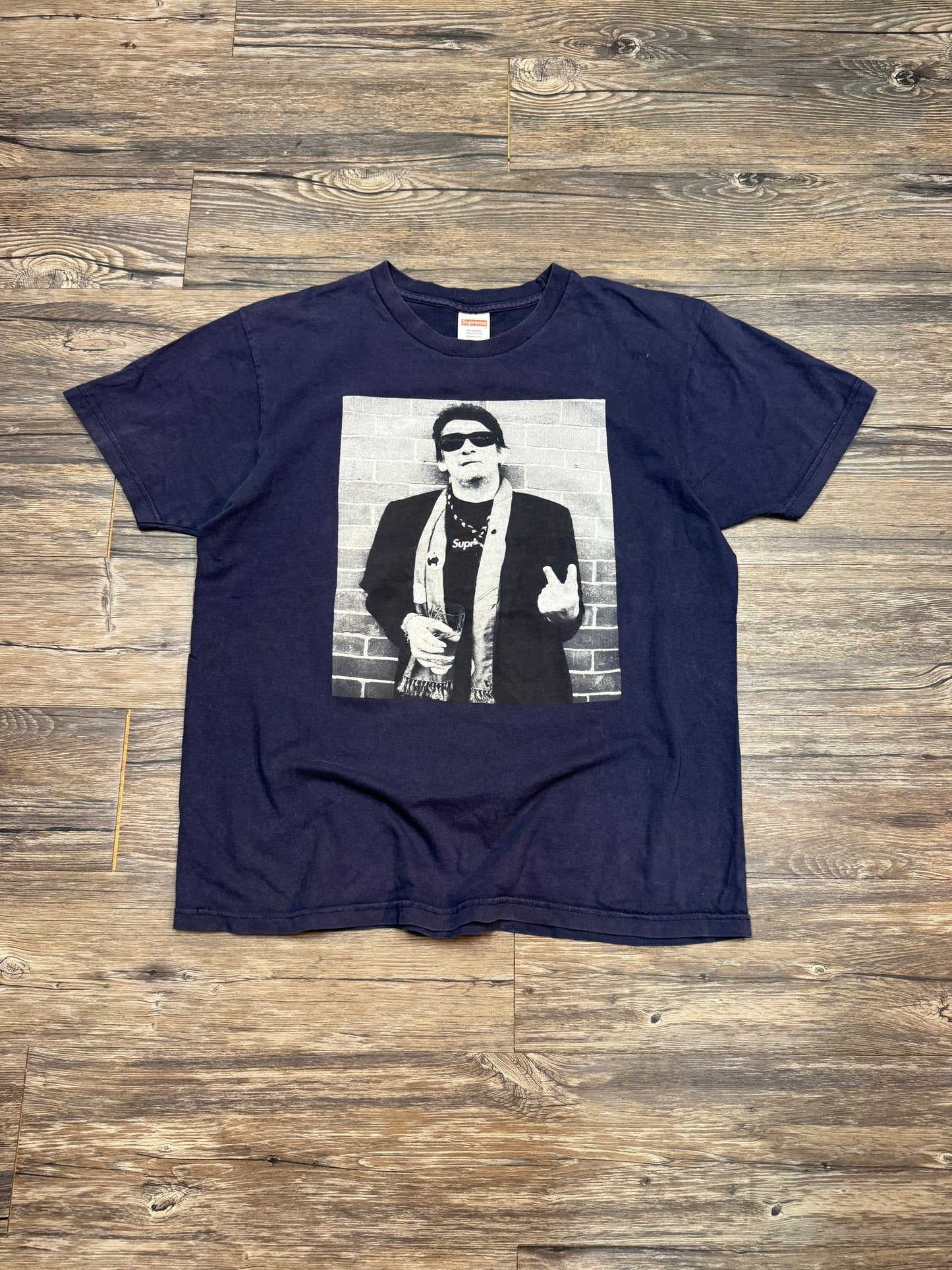 SUPREME MACGOWAN PHOTO T-SHIRT (LARGE)