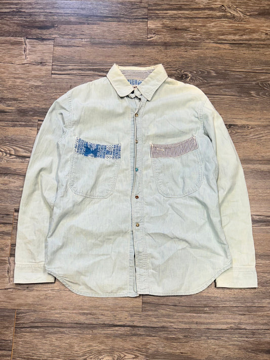 KAPITAL DENIM BUTTON DOWN (M)