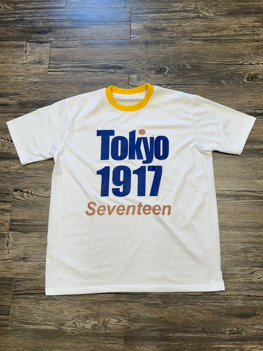 90’s TOKYO 1917 TEXT T-SHIRT (XL)