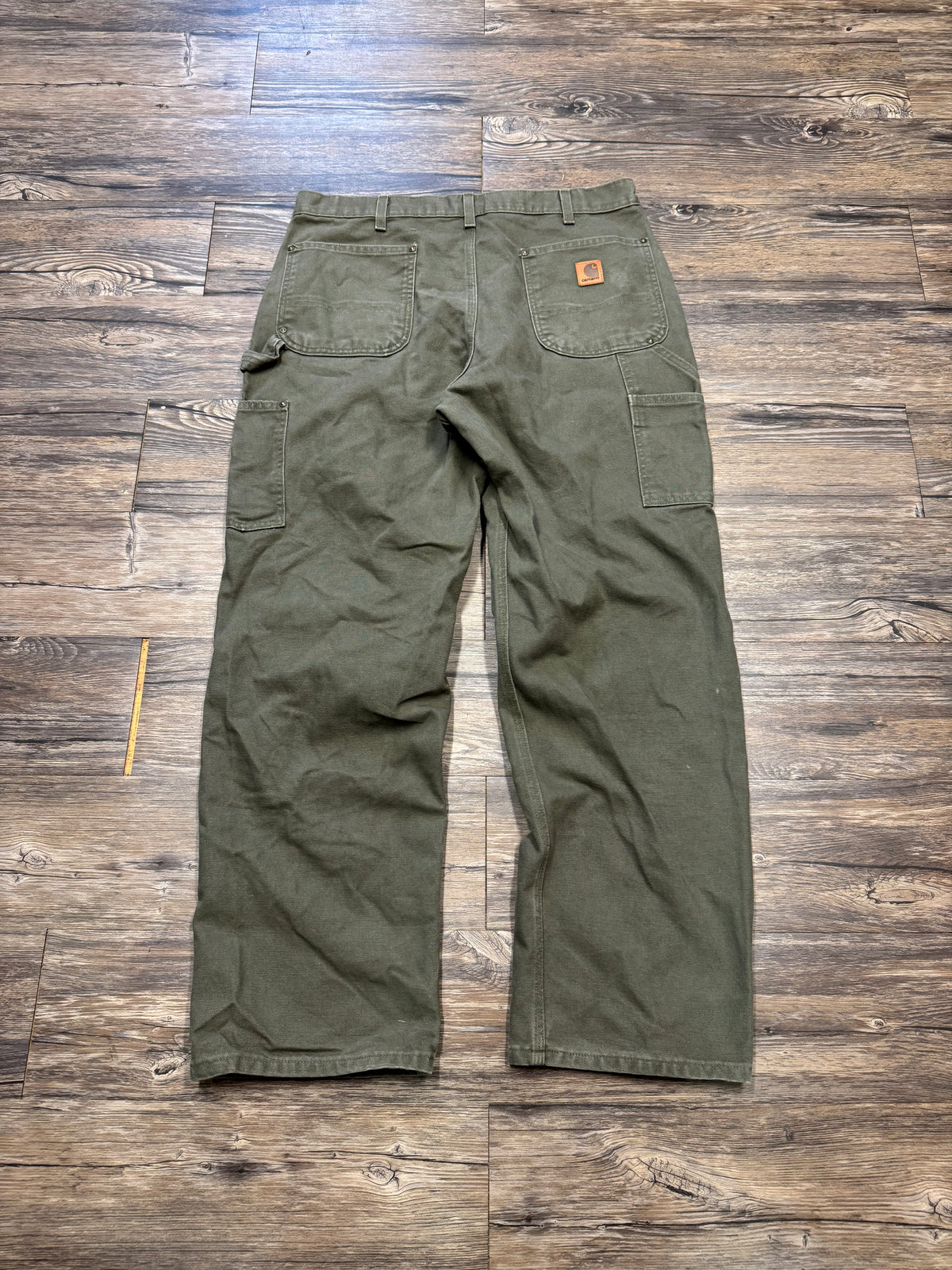 CARHARTT OLIVE GREEN DOUBLE KNEES (32)