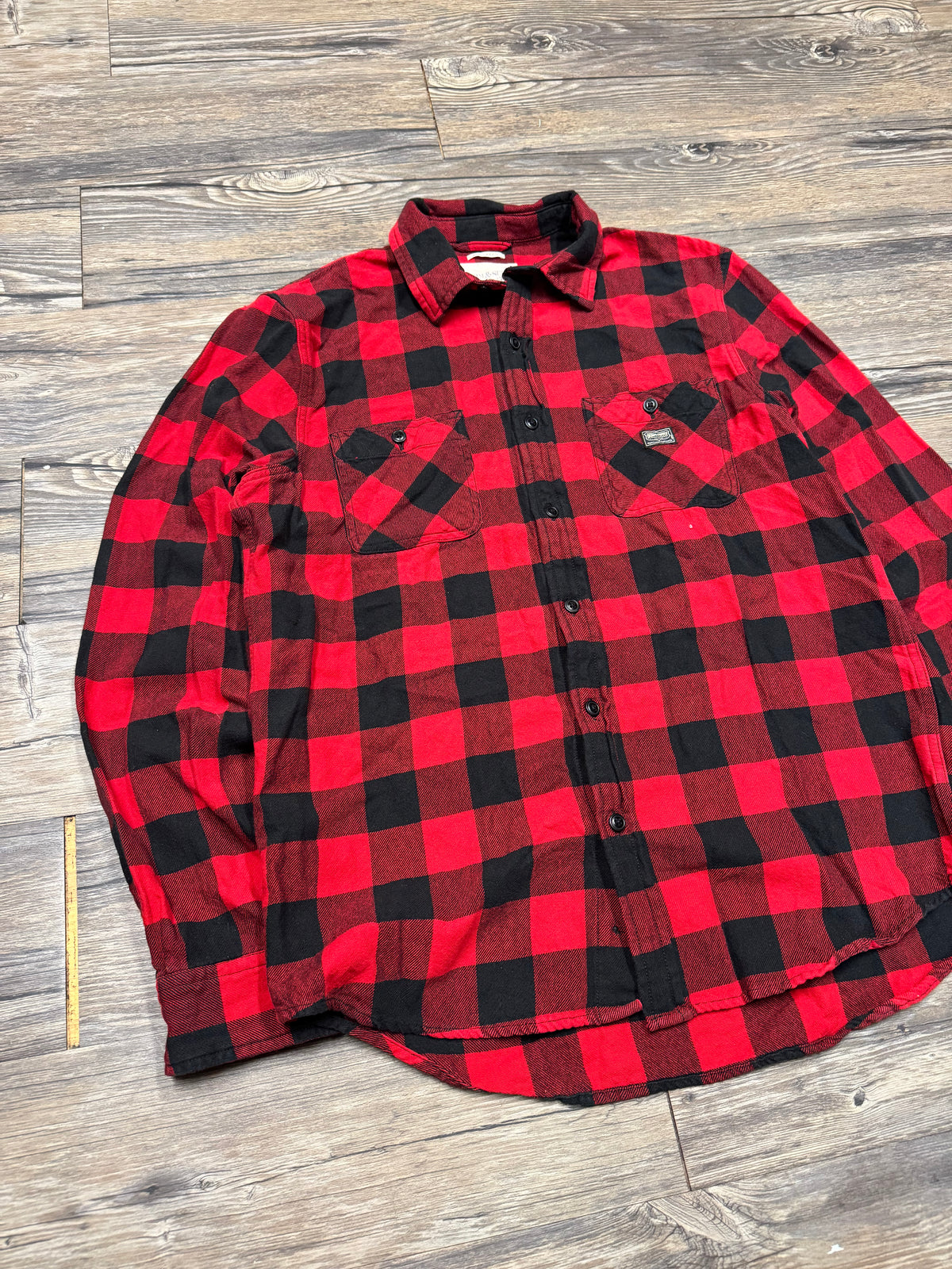 POLO RALPH LAUREN DENIM & SUPPLY BUFFALO PLAID BUTTON UP (M)