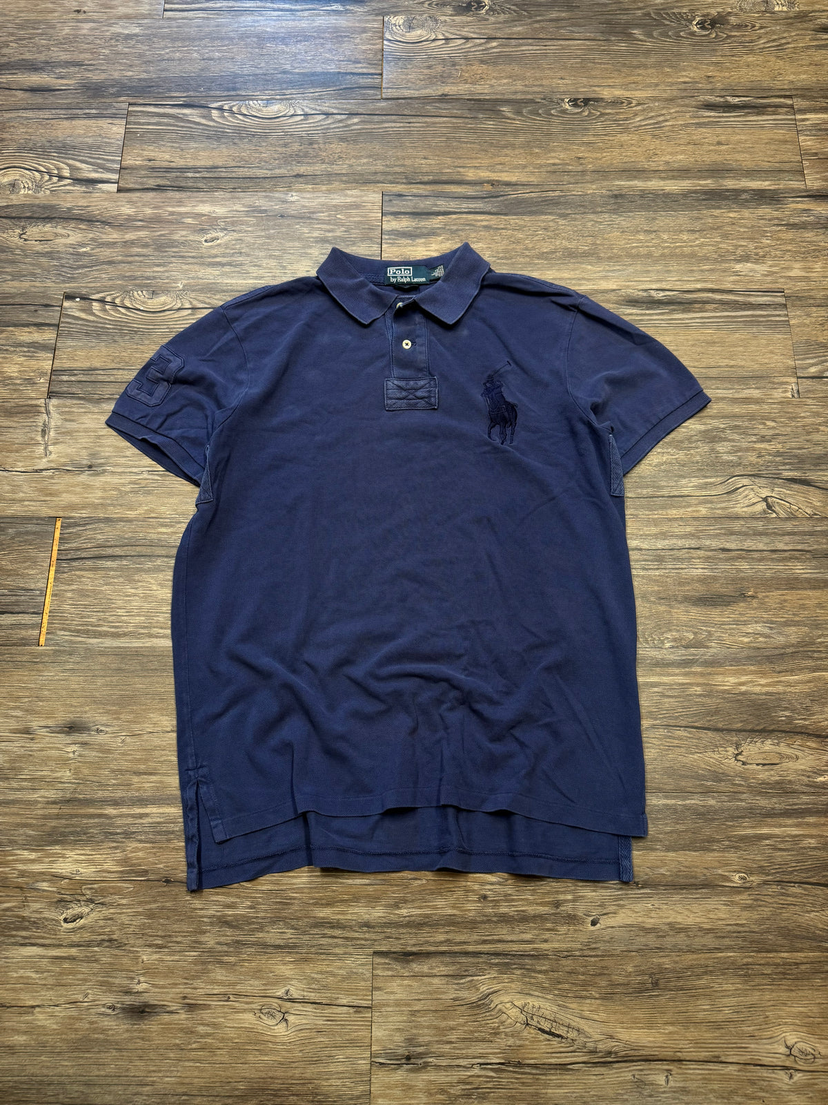 POLO RALPH LAUREN DARKWASH BLUE BIG PONY POLO (M)