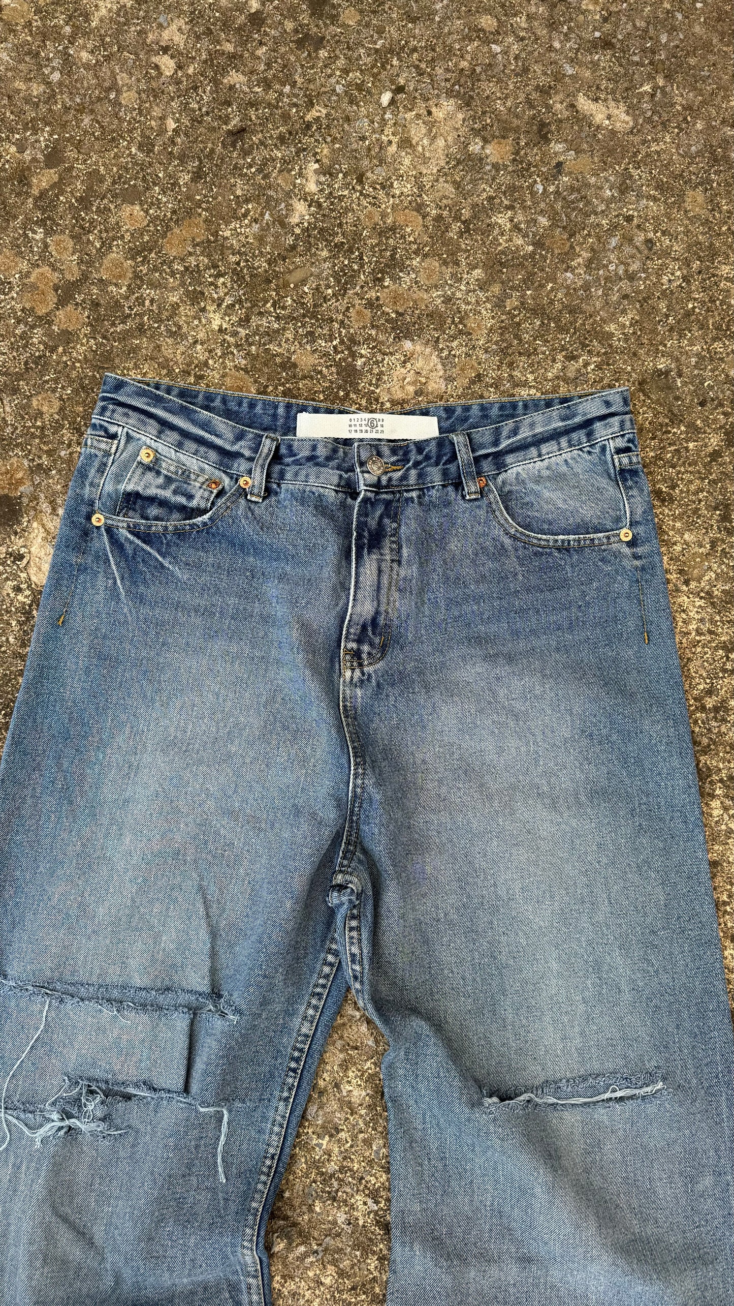 MM6 MAISON MARGIELA WIDE LEG DENIM (32?)