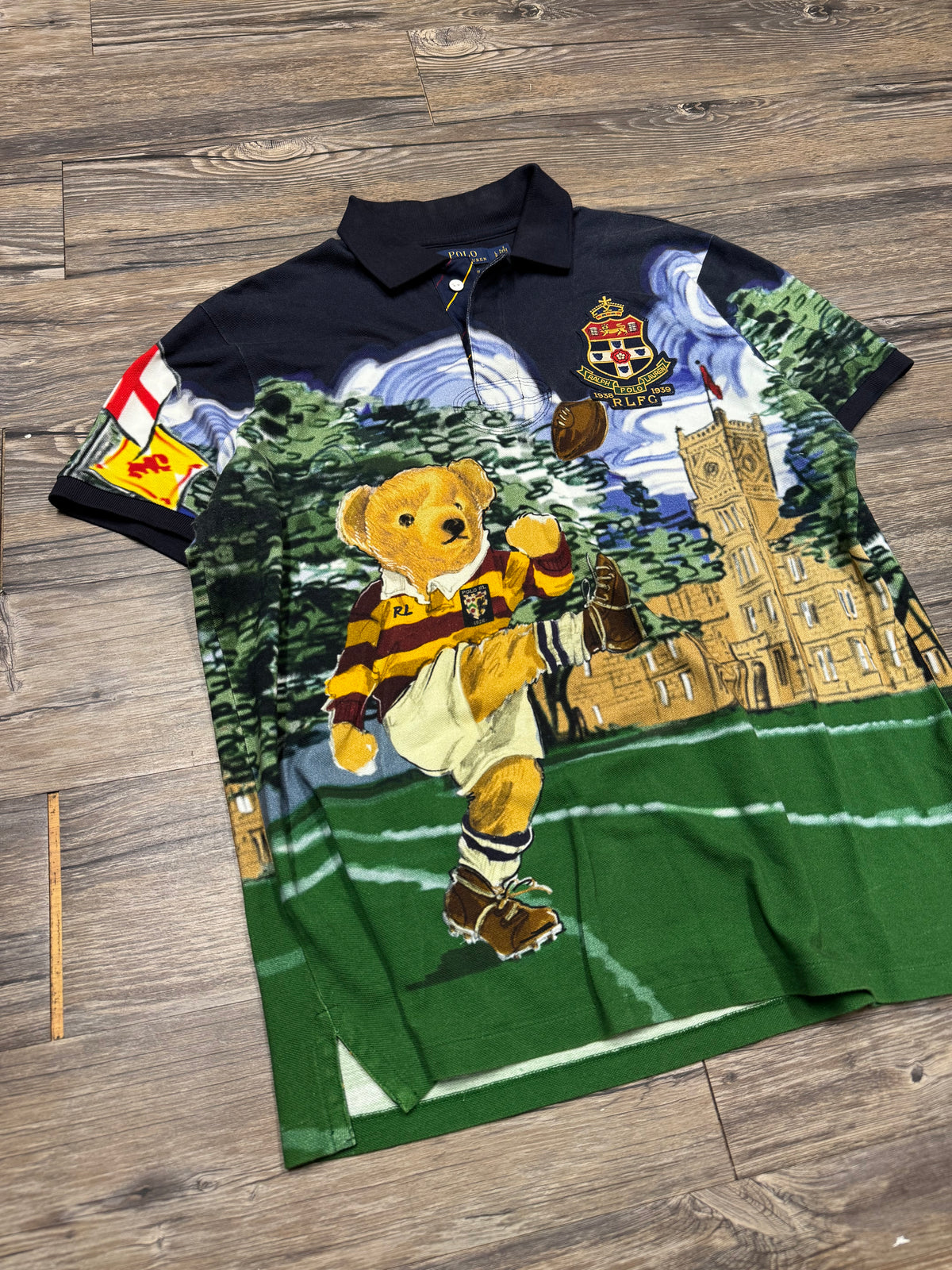 POLO RALPH LAUREN FLAG FOOTBALL POLO (L)