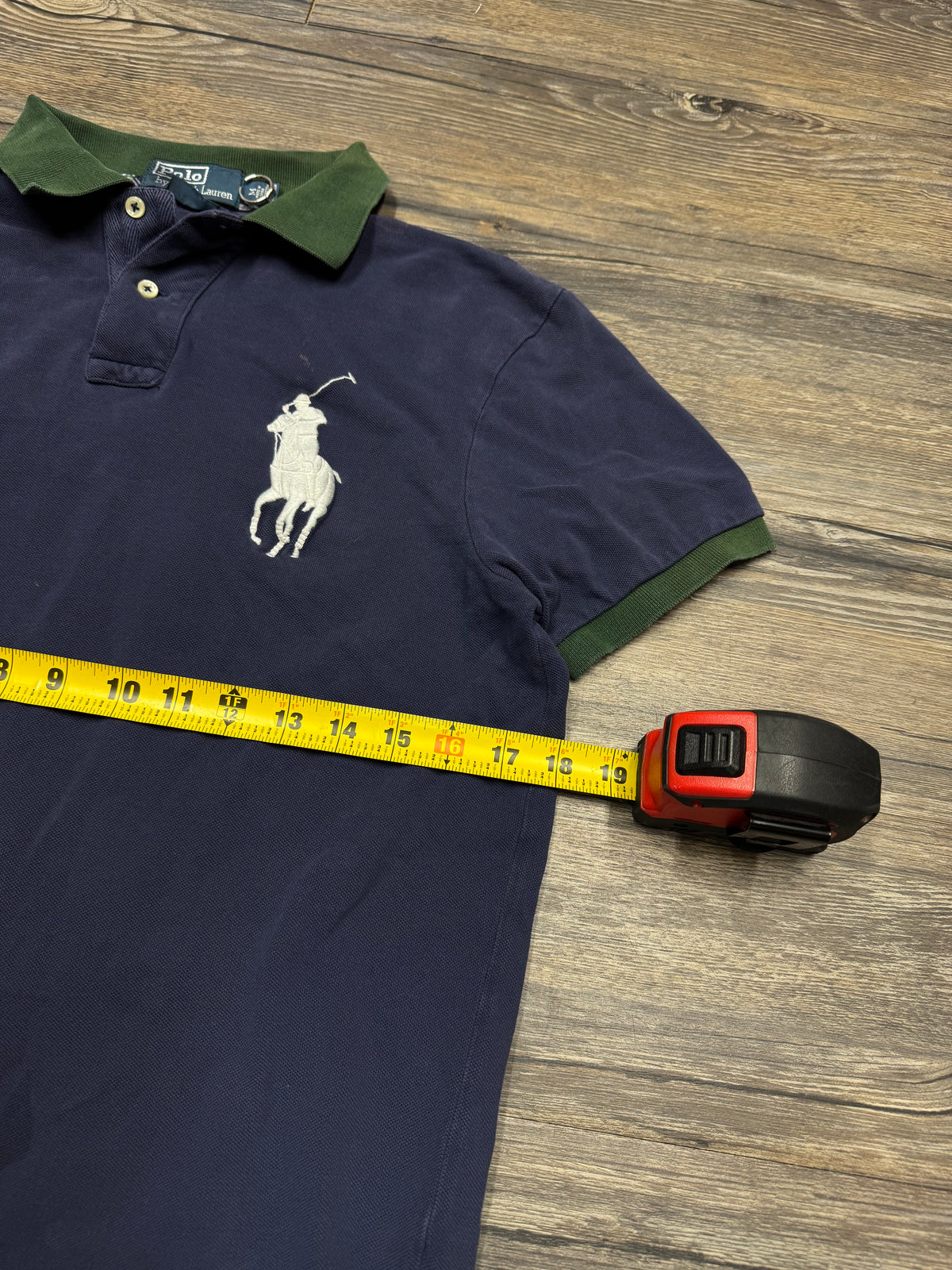 POLO RALPH LAUREN PLAID 3 BIG PONY POLO (M)
