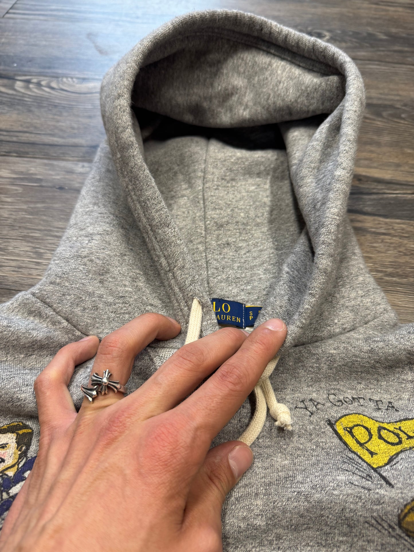 POLO RALPH LAUREN SENIOR CORD HOODIE (L)