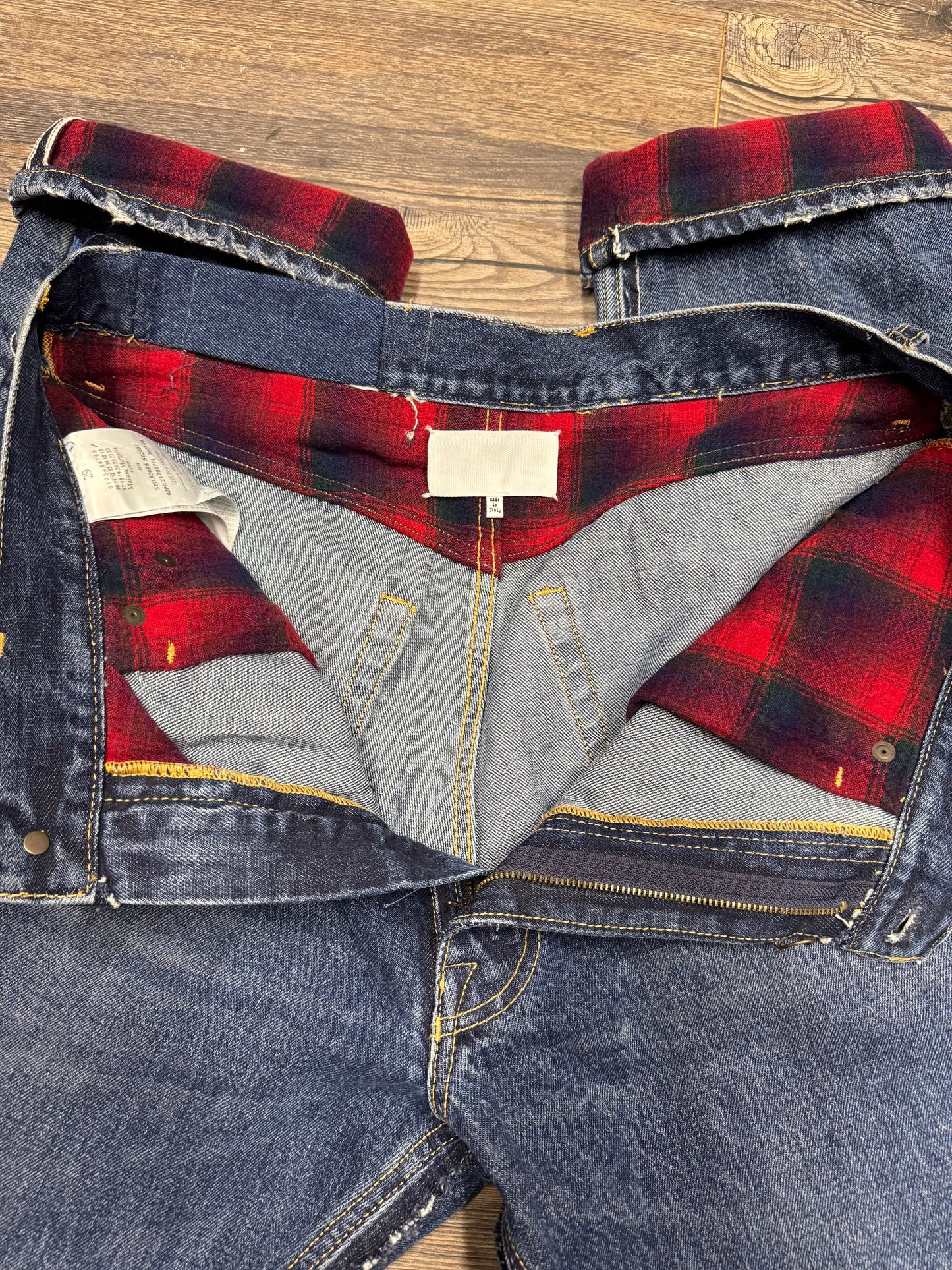 MAISON MARGIELA PENDLETON DECONSTRUCTED JEANS (29)