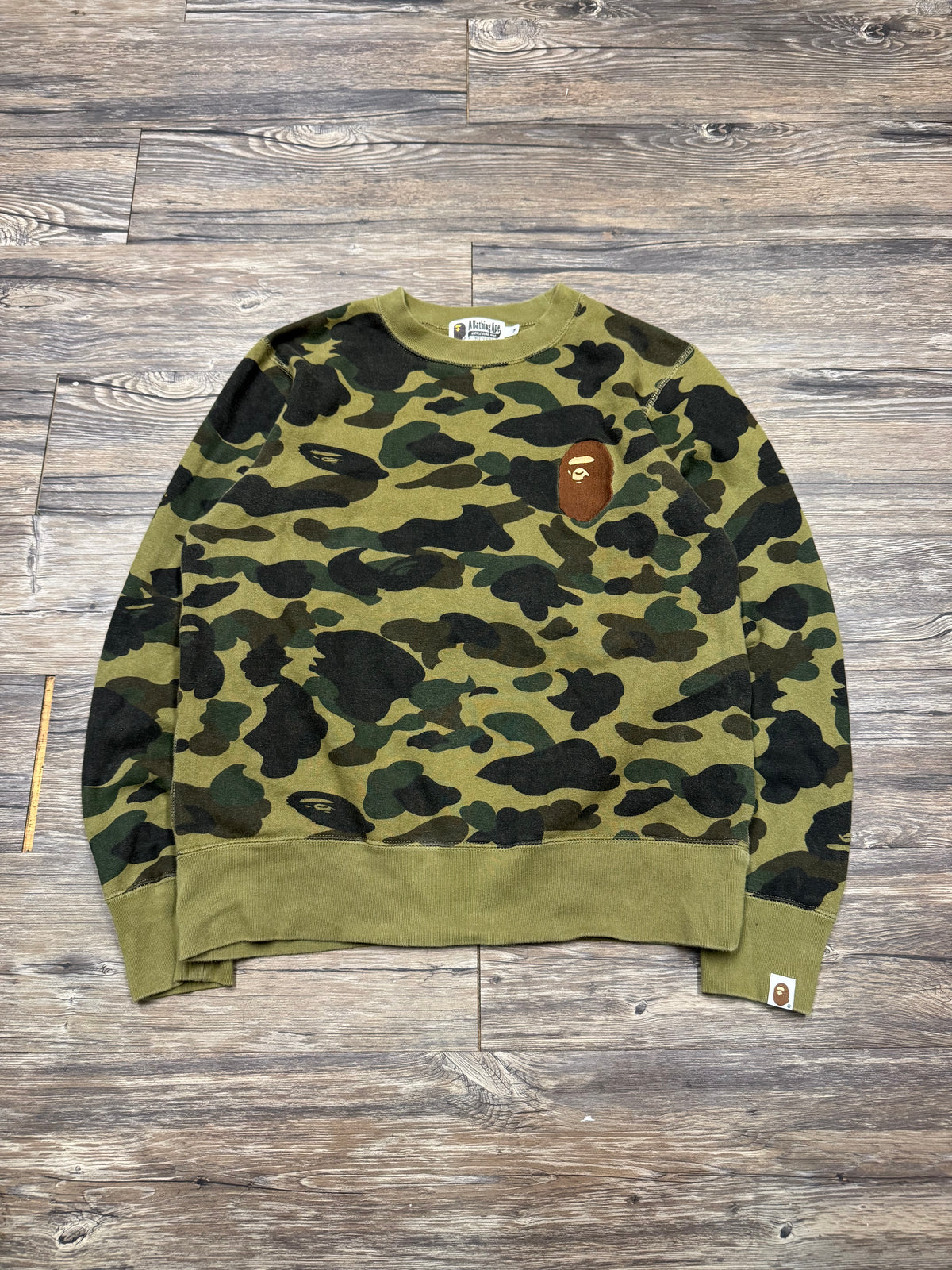 BAPE CLASSIC CAMO CREWNECK (M)