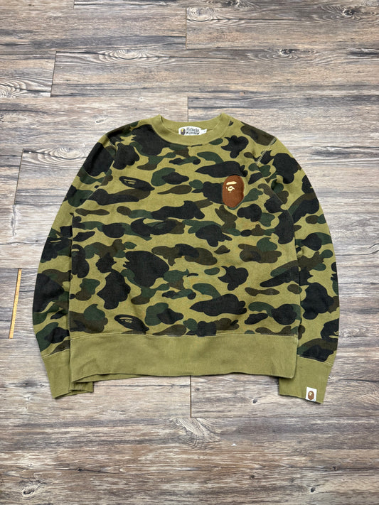 BAPE CLASSIC CAMO CREWNECK (M)