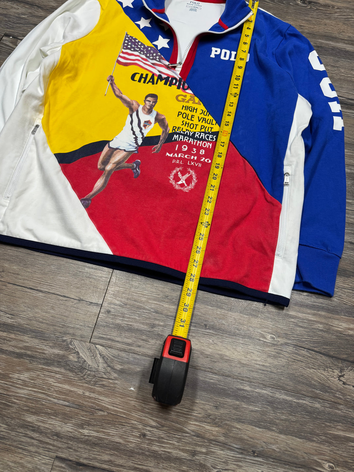 POLO RALPH LAUREN USA OLYMPICS QUARTER-ZIP (L)