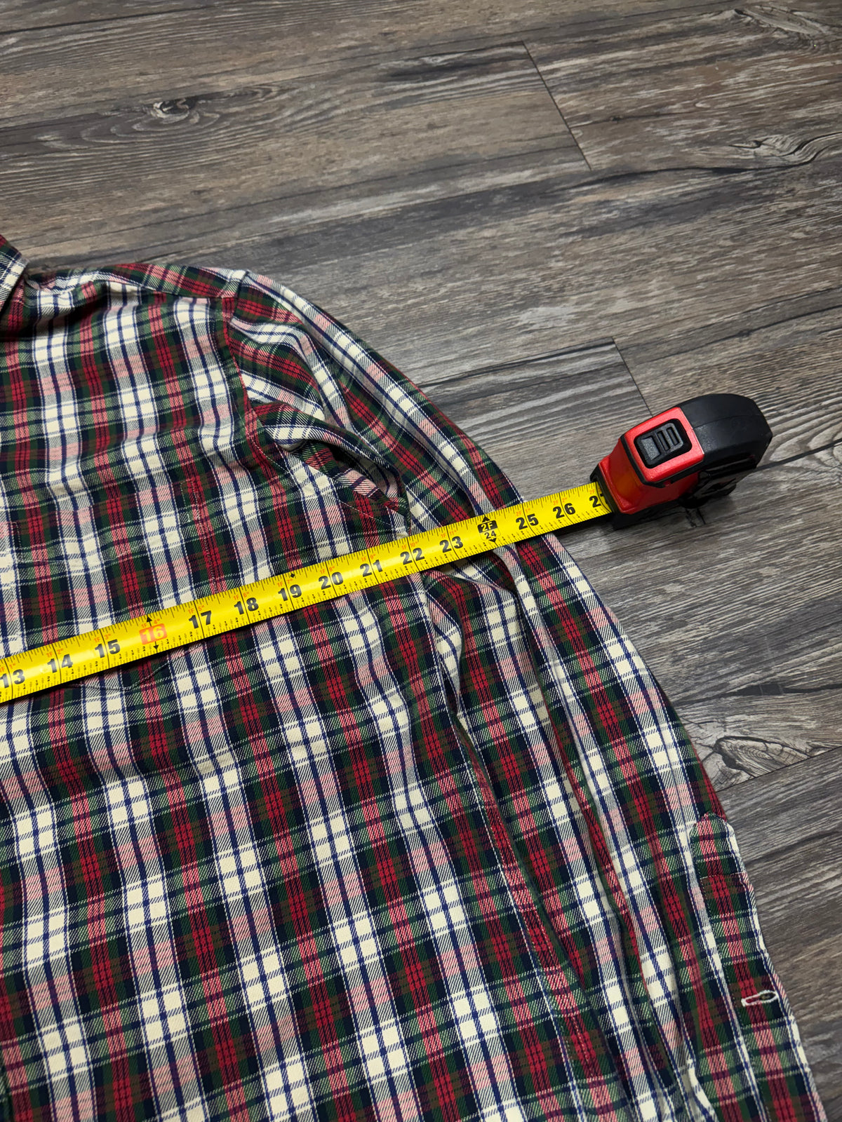 POLO RALPH LAUREN RUGBY BUTTON UP FLANNEL (L)