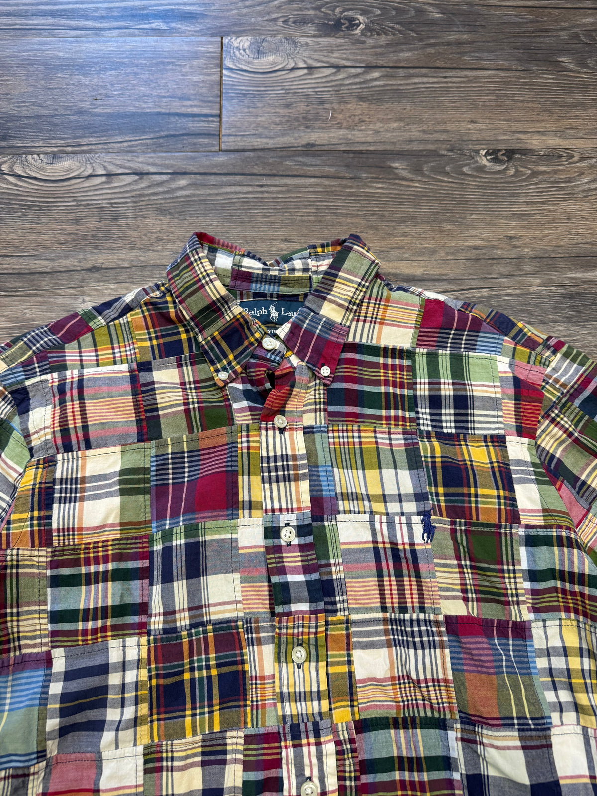 POLO RALPH LAUREN FLANNEL CAMP SHIRT (L)