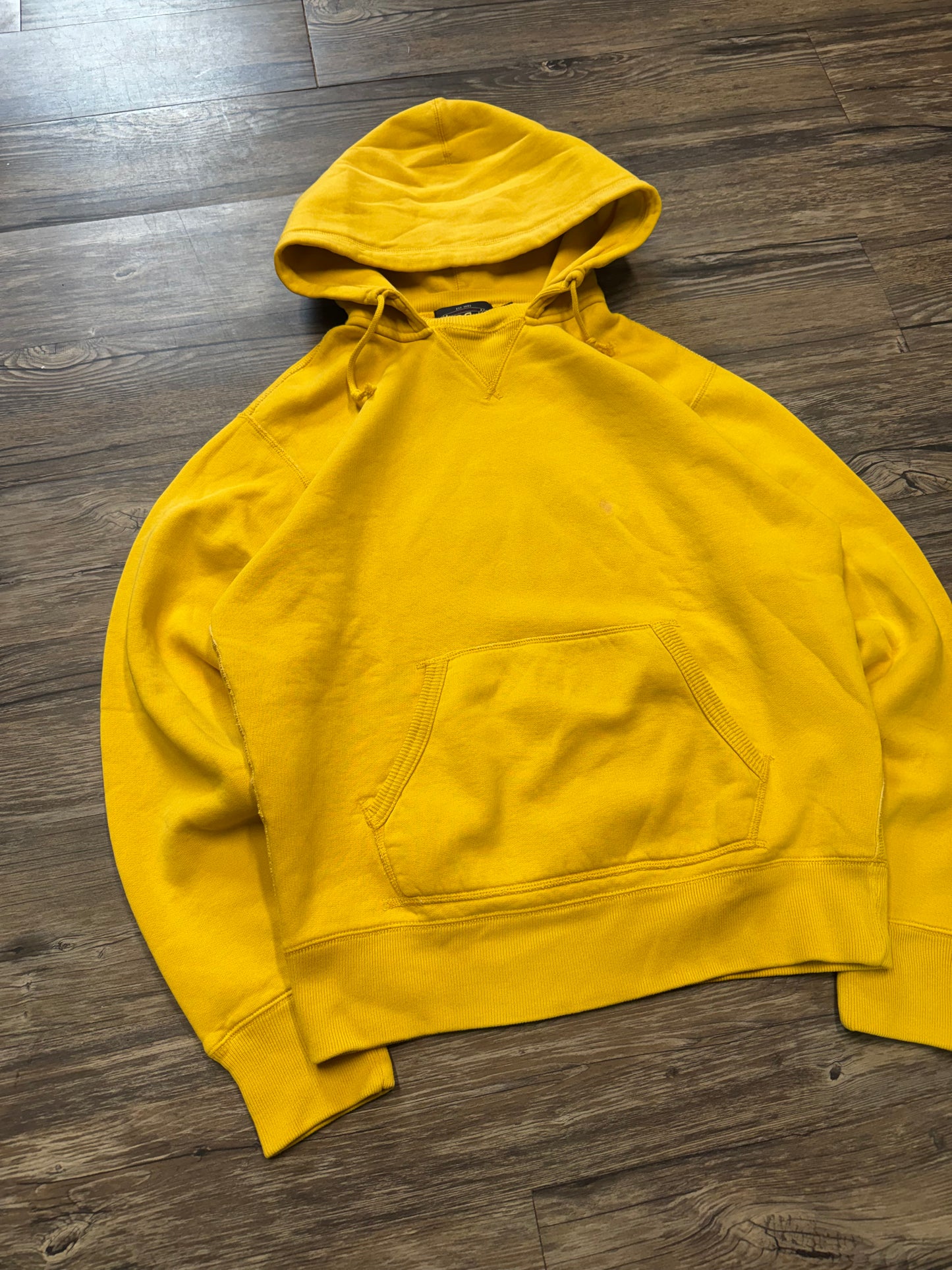 DOUBLE RL VINTAGE RUGBY NECK HOODIE (M)