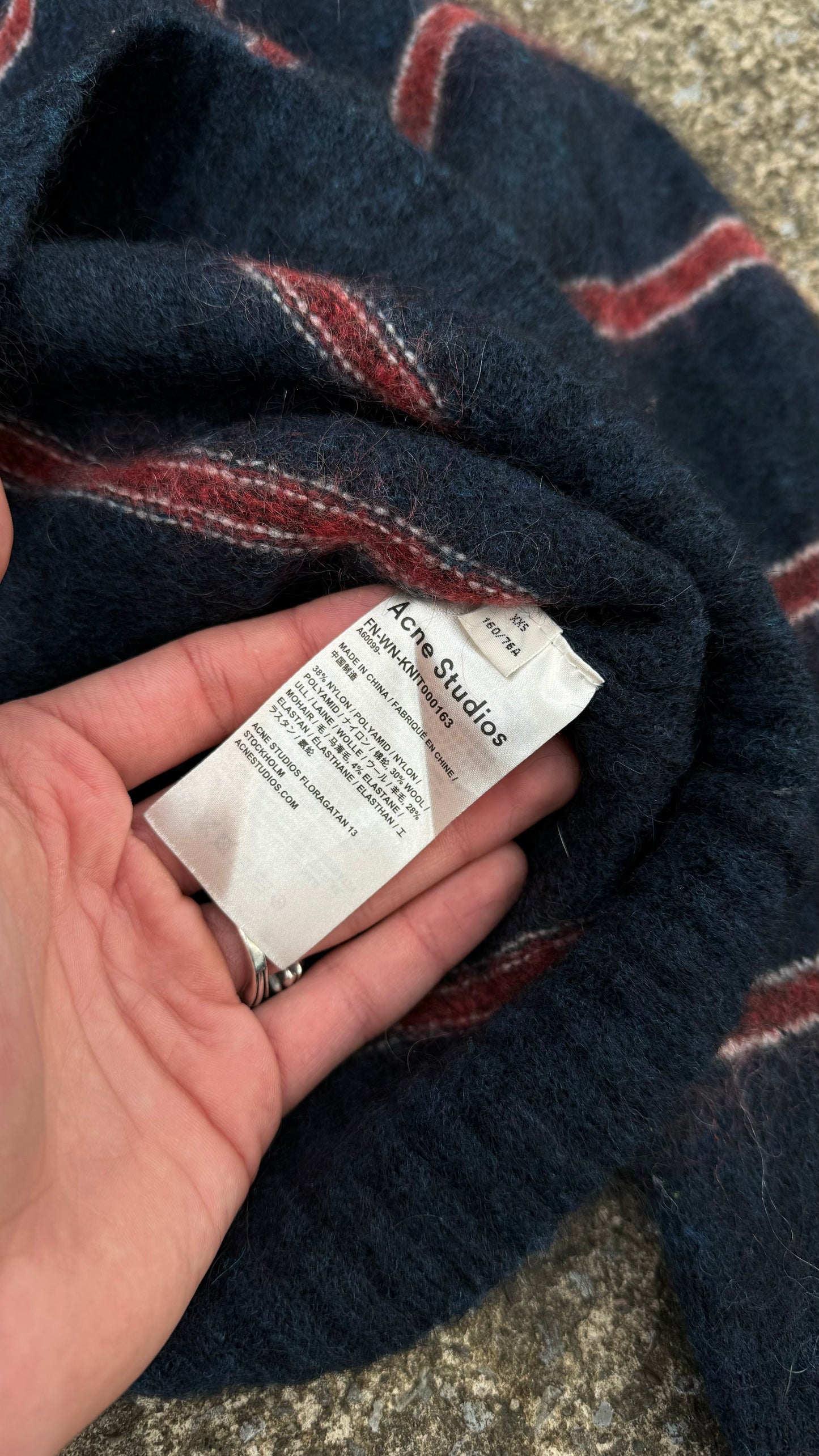 ACNE STUDIOS MOHAIR SWEATER (XXS) —> M