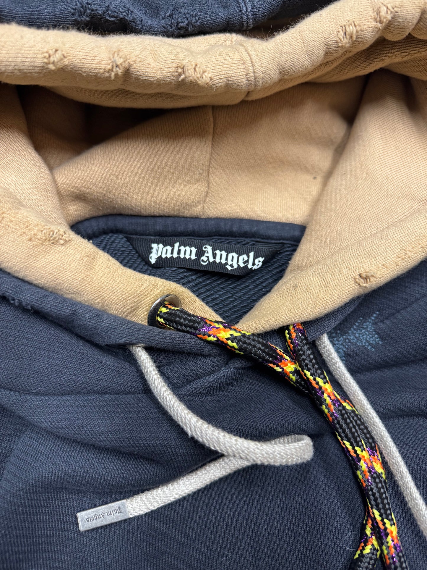 PALM ANGELS MERMAID DOUBLE HOODED SWEATSHIRT (M)