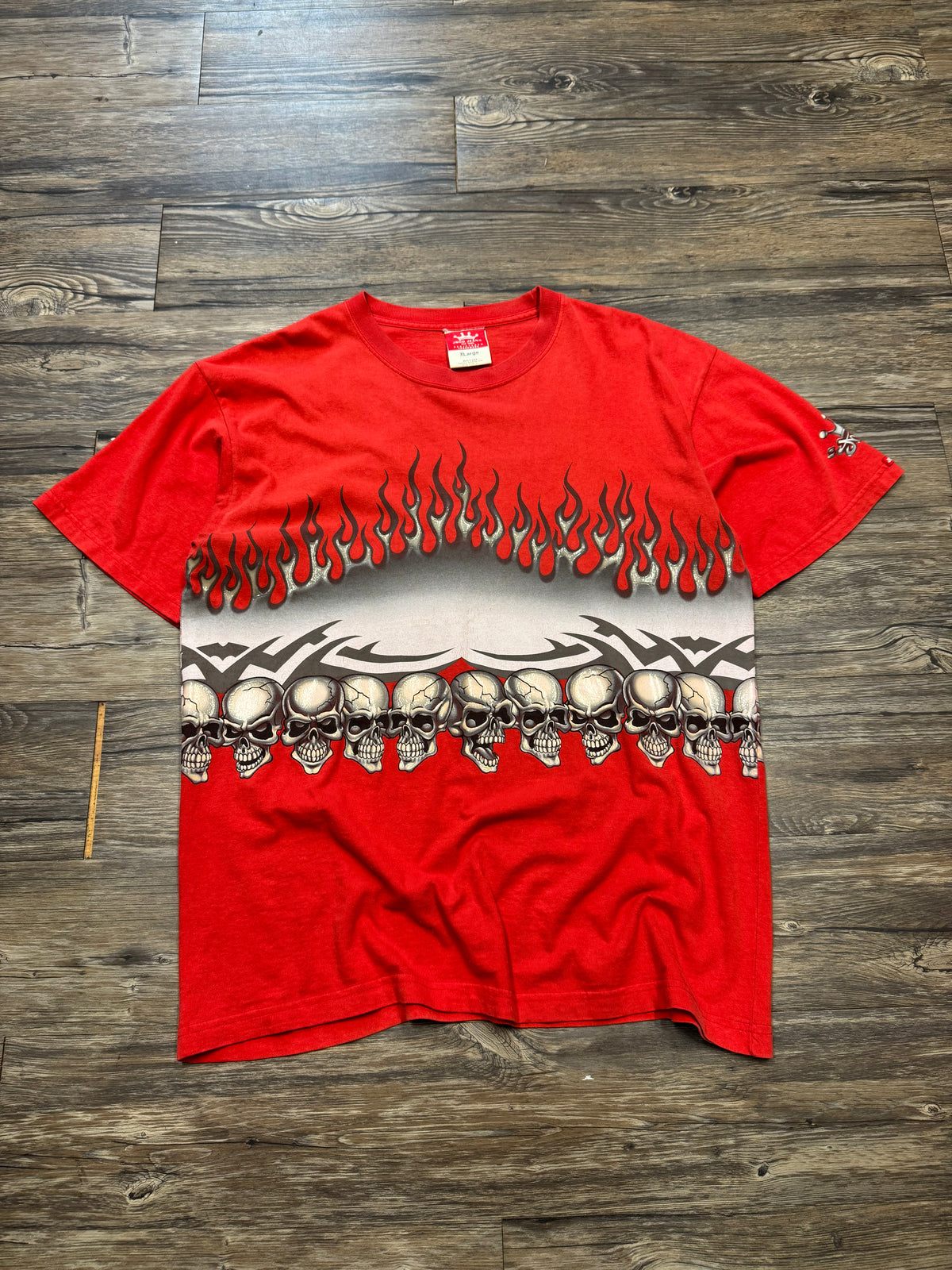 JNCO JEANS FLAME MULTI-COLOR T-SHIRT (XL)
