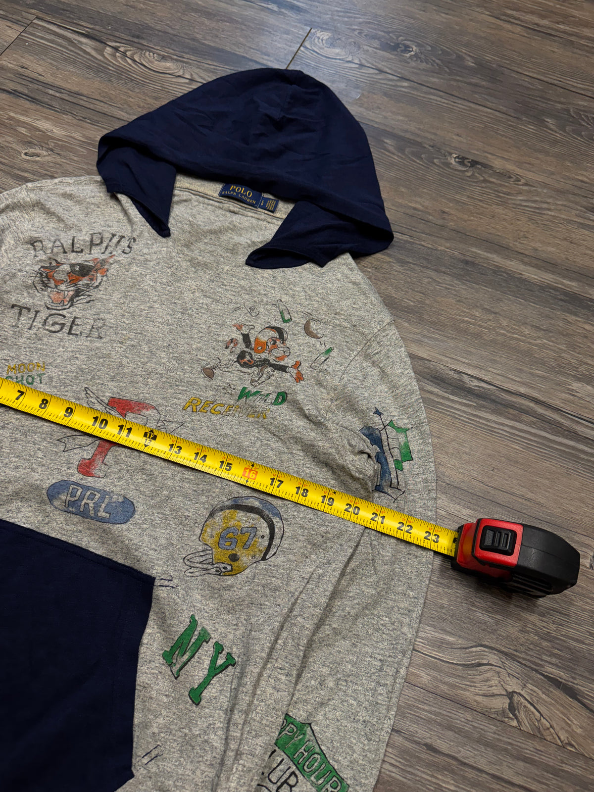 POLO RALPH LAUREN AOP AFTERHOOD SWEATSHIRT (L)