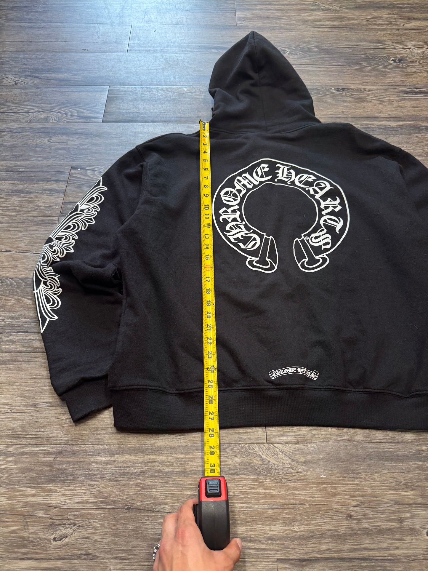 CHROME HEARTS HORSESHOE ZIP-UP HOODIE (L)