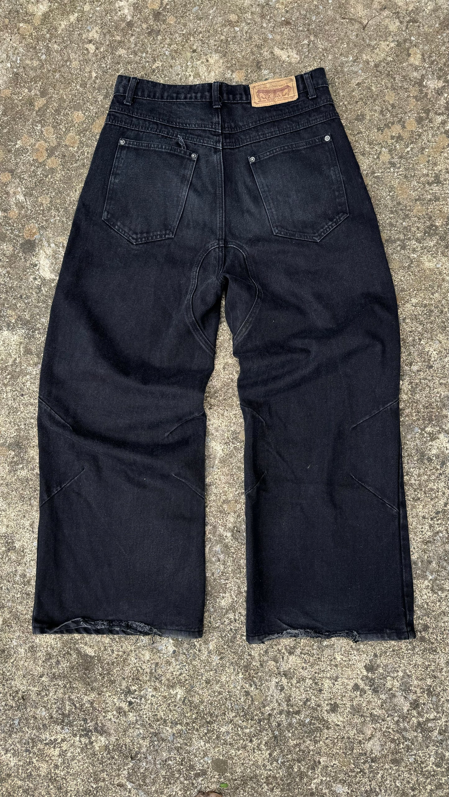 NO FAITH STUDIOS WIDE LEG DENIM (34)