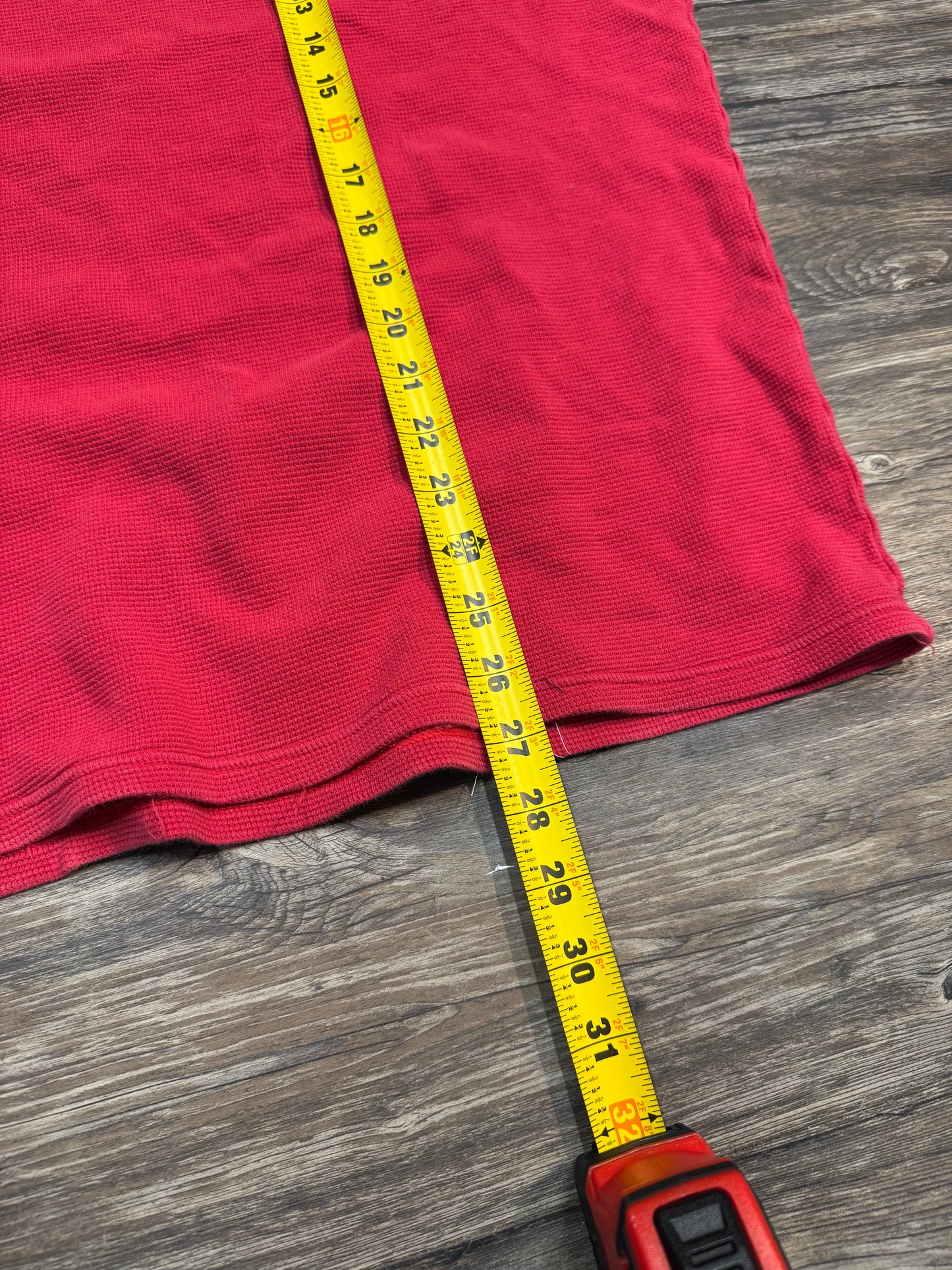 POLO RALPH LAUREN RED THERMAL TEE (XXL)
