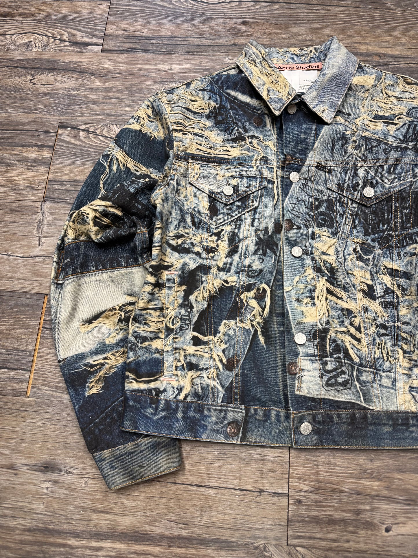 ACNE STUDIOS TROMP L'OEIL JEAN JACKET (L)