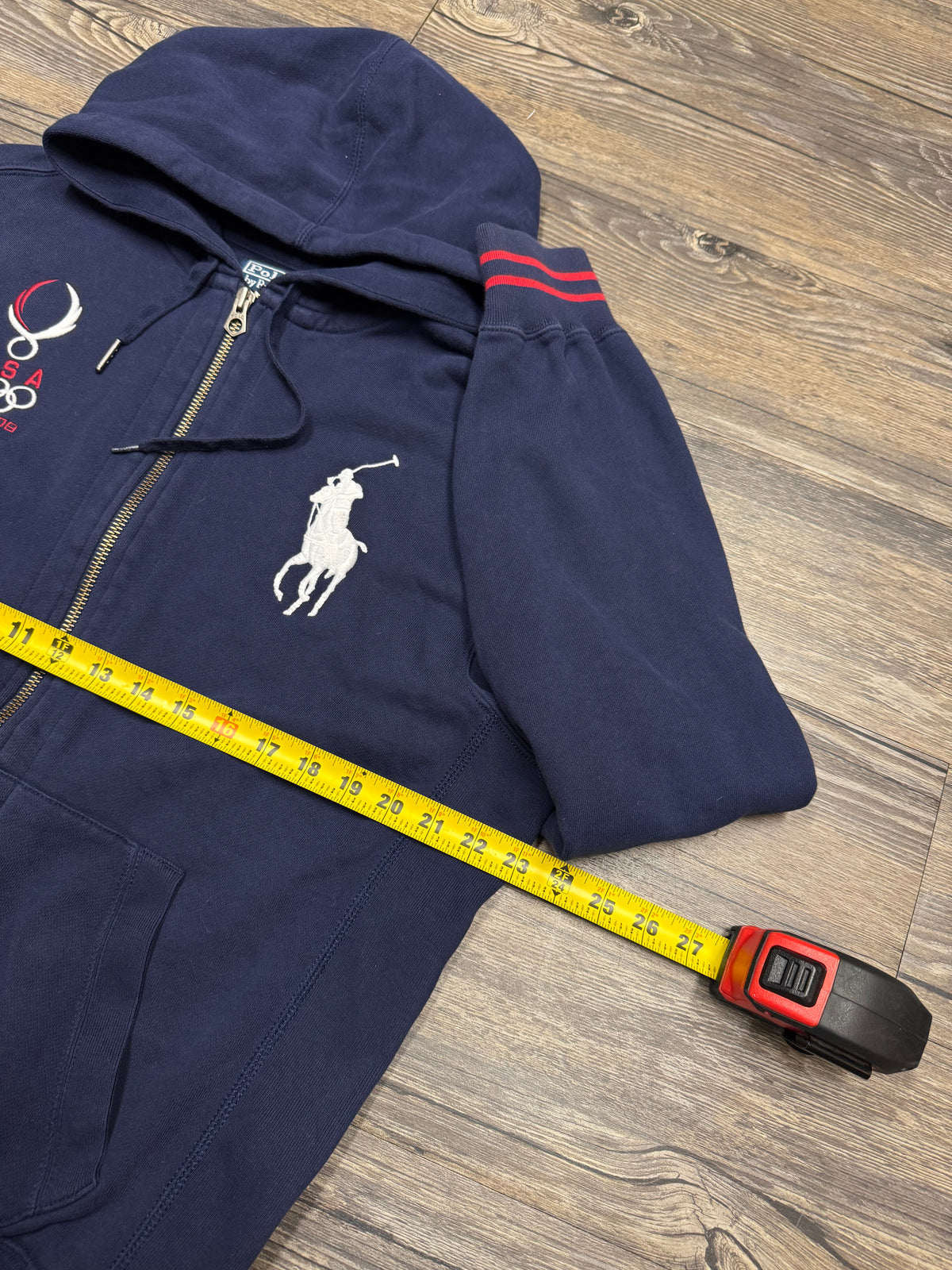 POLO RALPH LAUREN USA OLYMPICS BIG PONY HOODIE (L)