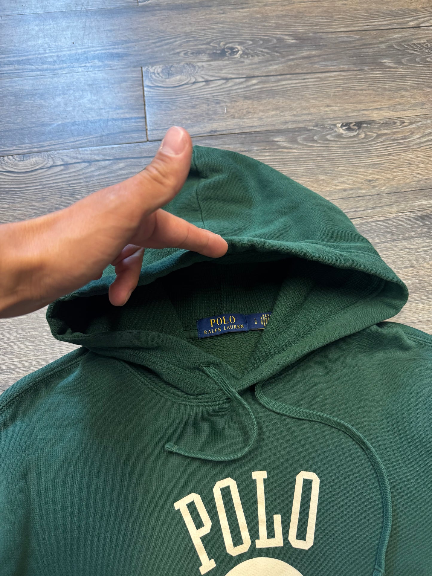 POLO RALPH LAUREN BASKETBALL HOODIE (L)