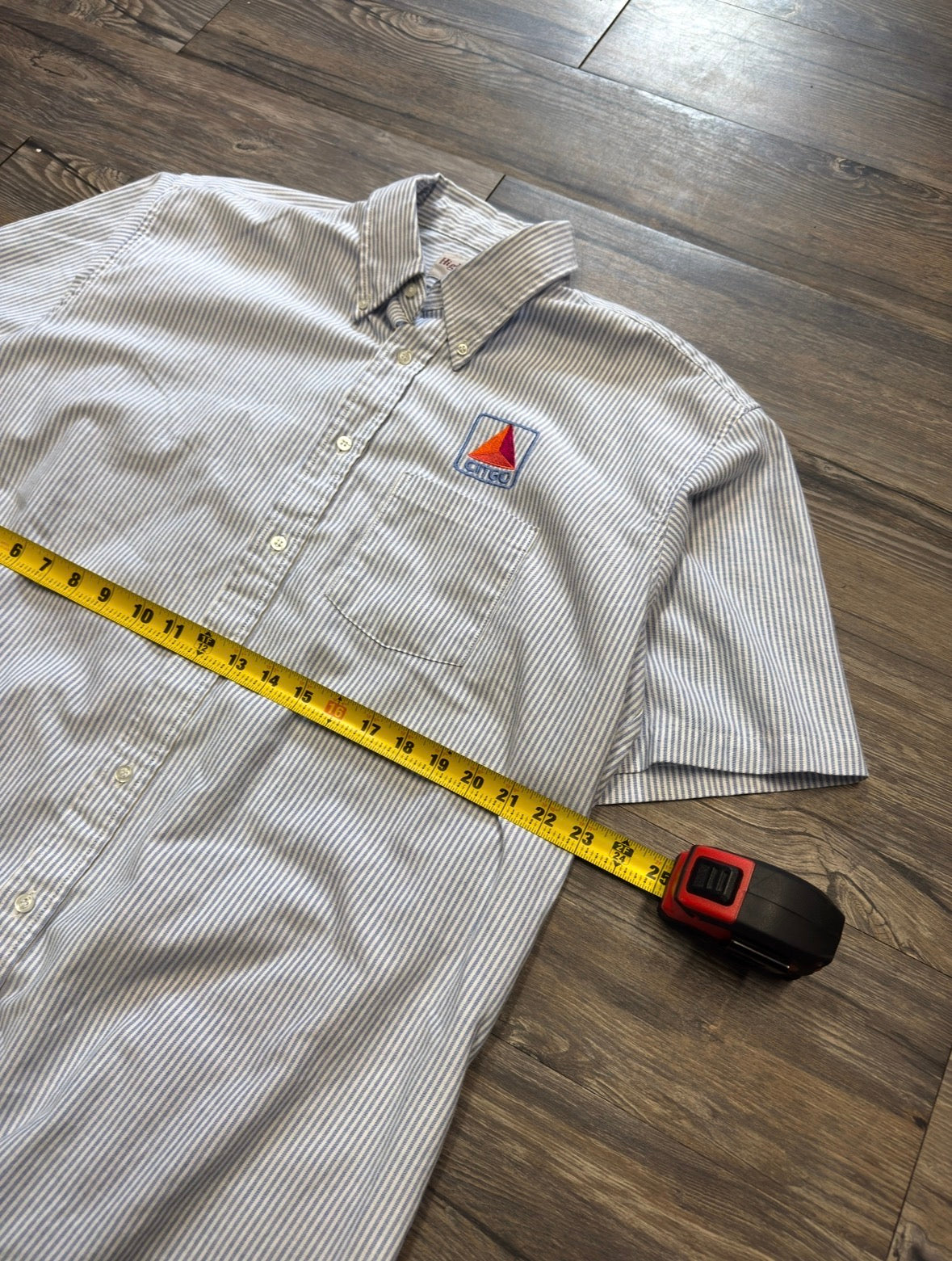 VINTAGE CITGO STRIPED SHIRT (L)
