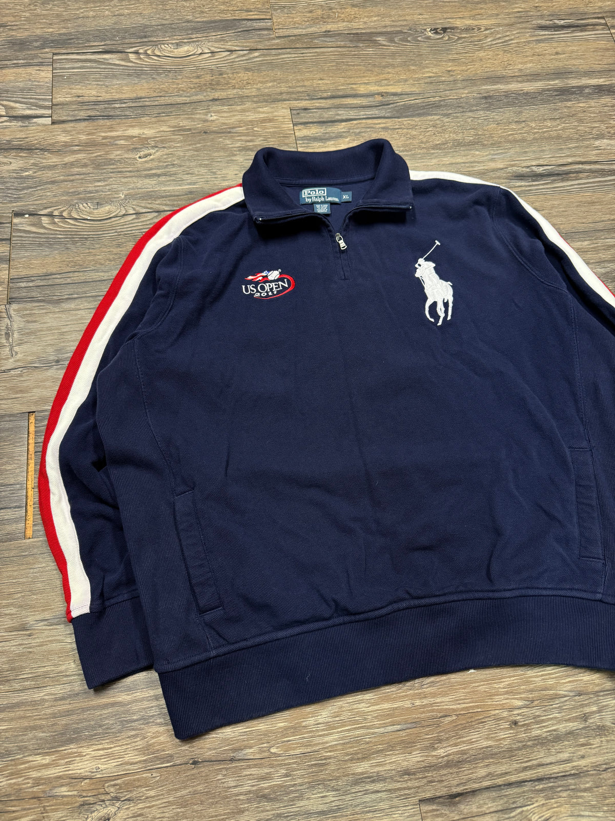 POLO RALPH LAUREN US OPEN BIG PONY QUARTER-ZIP (XL)