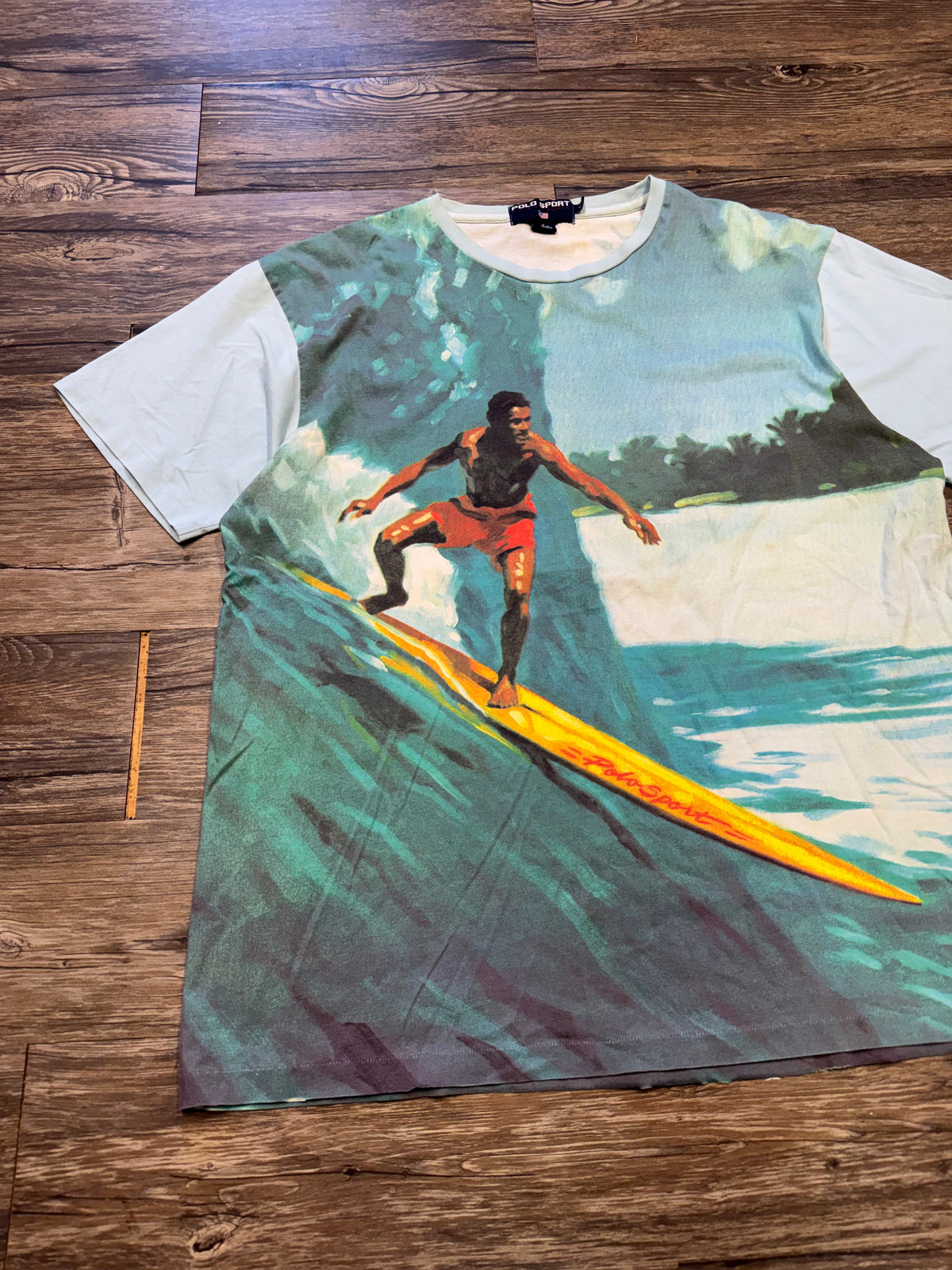 POLO RALPH LAUREN SPORT 1992 SURFING T-SHIRT (XL)