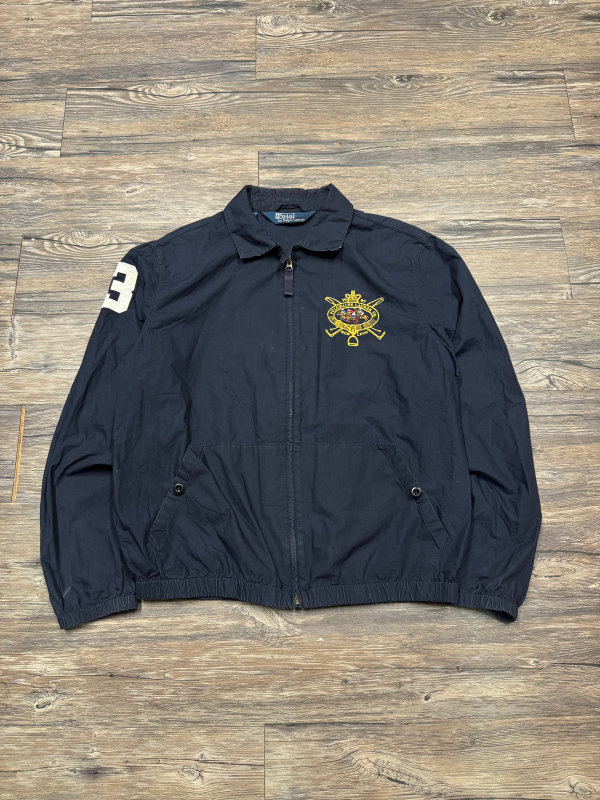POLO RALPH LAUREN TEAM-3 LIGHTWEIGHT HARRINGTON JACKET (M)