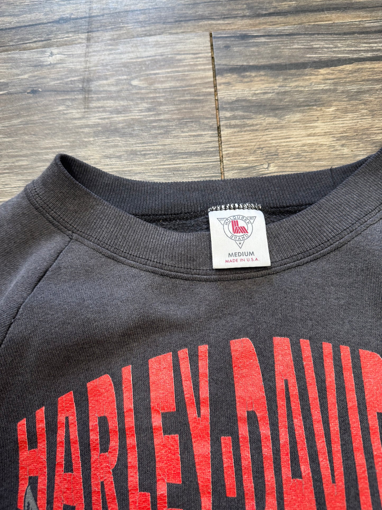 VINTAGE HARLEY DAVIDSON EAGLE RAGLAN CREWNECK (M)