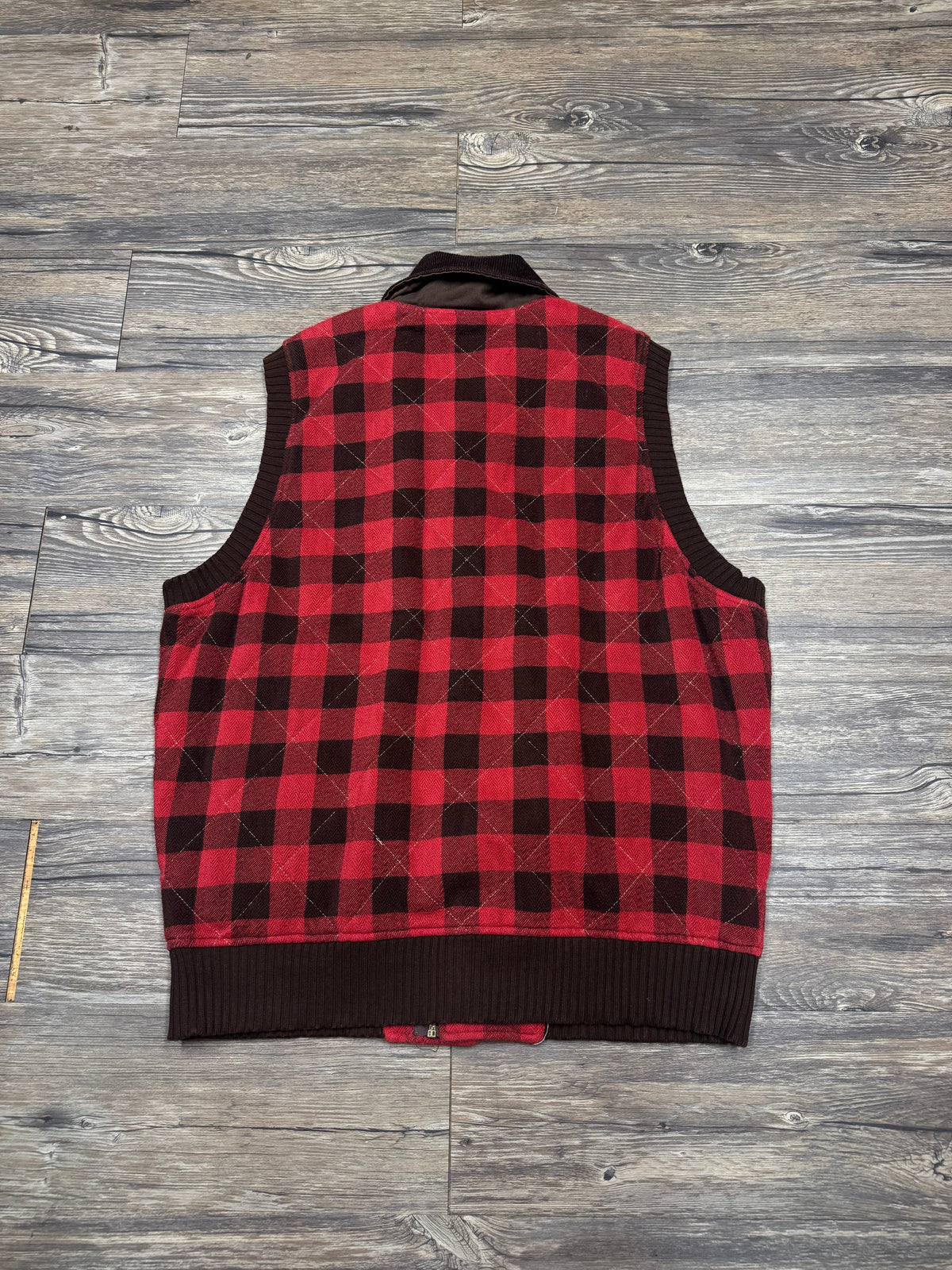 POLO RALPH LAUREN DENIM & SUPPLY PLAID VEST (L)