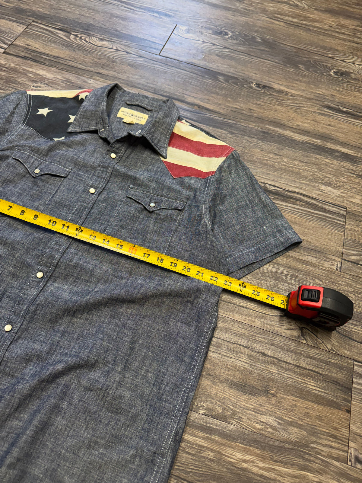 POLO RALPH LAUREN DENIM & SUPPLY AMERICAN BUTTON UP SHIRT (XL)