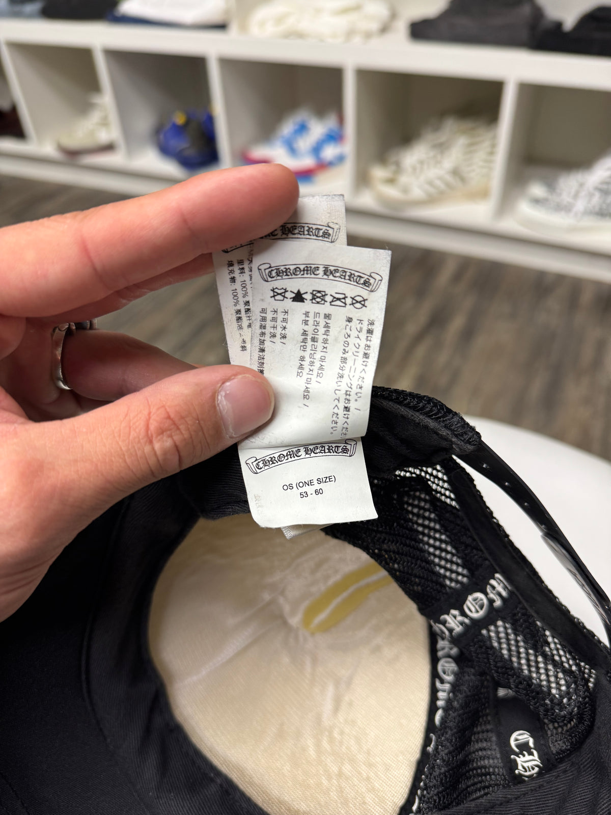 CHROME HEARTS RAINBOW MULTI CROSS TRUCKER HAT (OS)