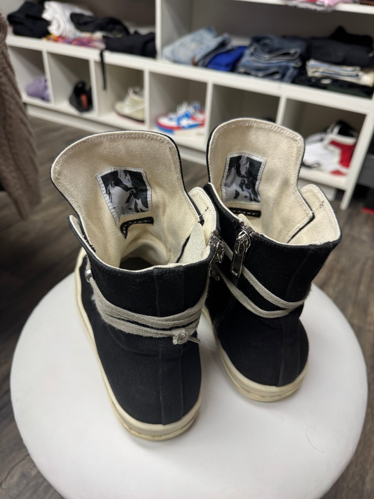 RICK OWENS DRKSHDW CANVAS HIGH TOPS (9)