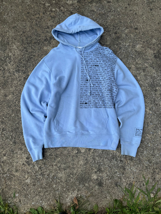 HELMUT LANG SCRIPT HOODIE (L)