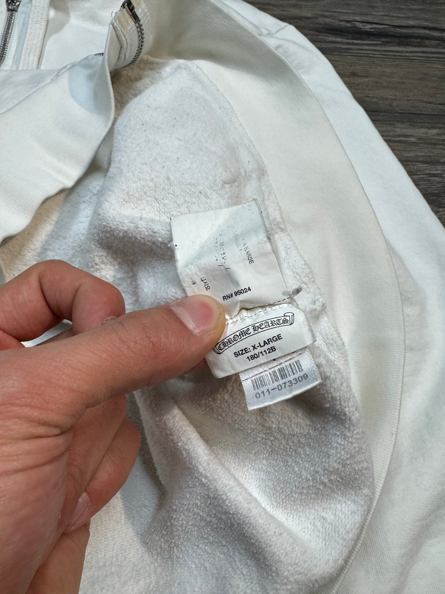 CHROME HEARTS ZIP-UP HOODIE (XL)