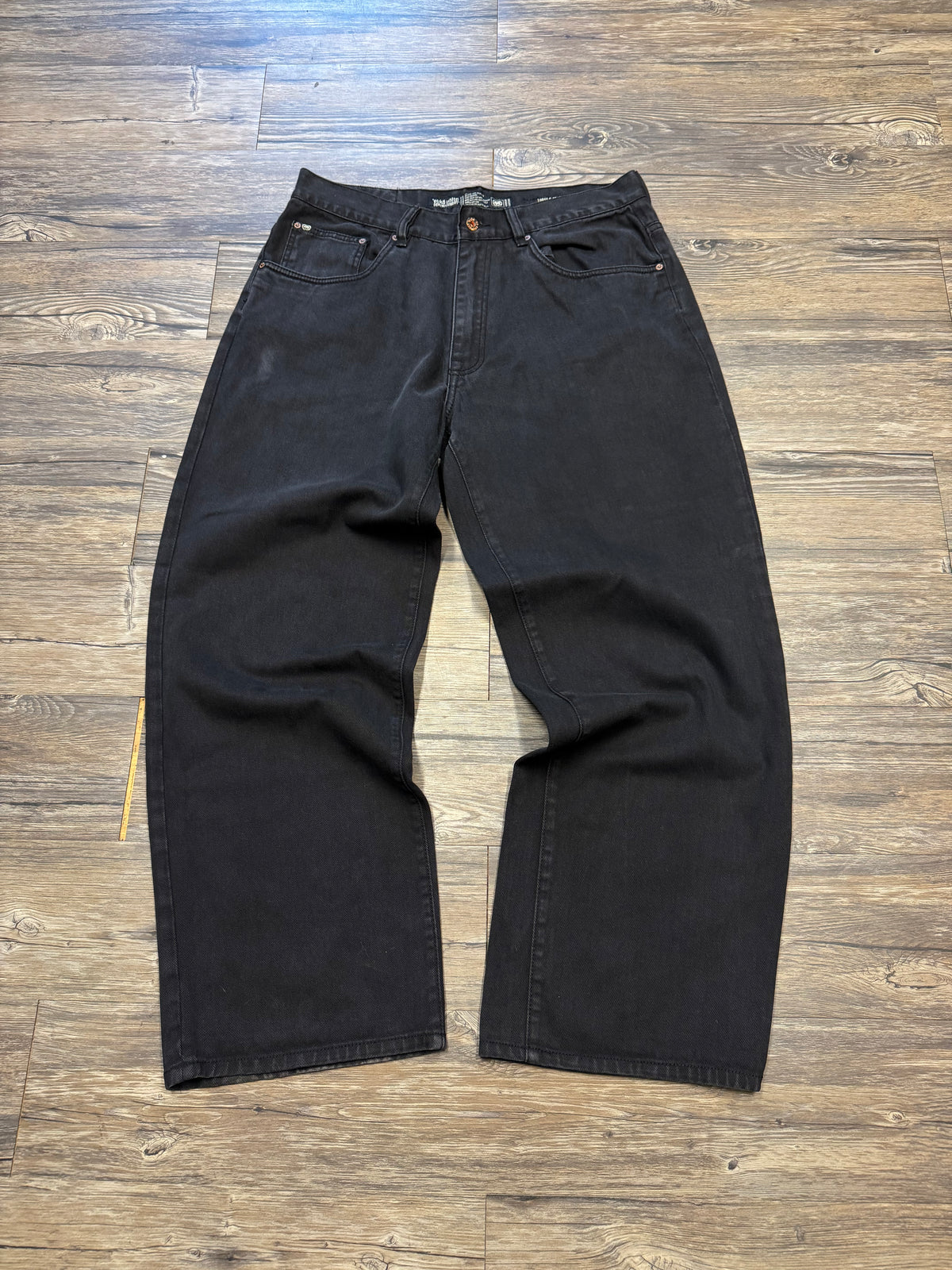 ECKO 5 POCKET UNLTD DENIM WIDE LEG JEANS (34)