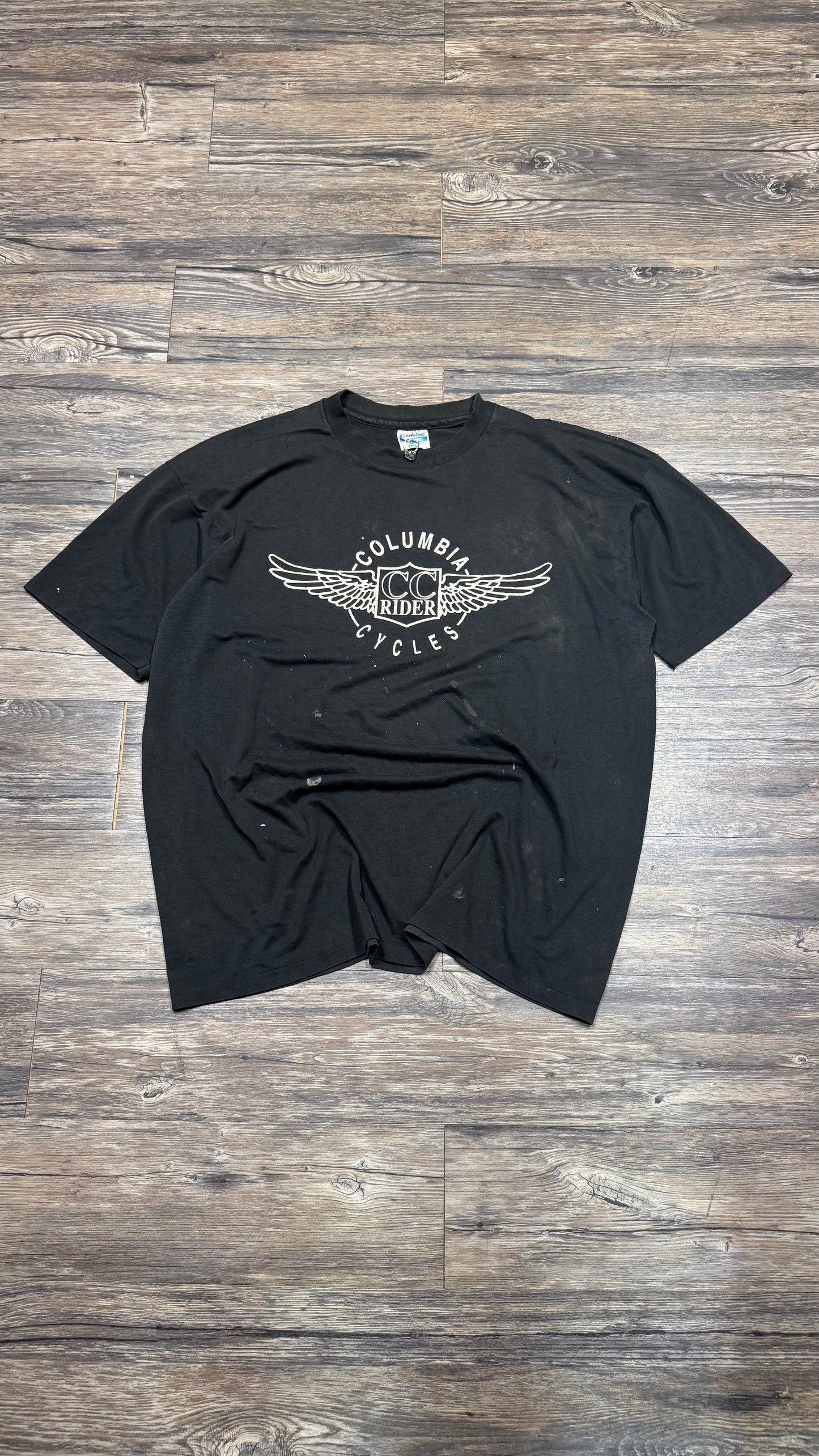 DISTRESSED COLUMBIA CYCLES TEE (XL)