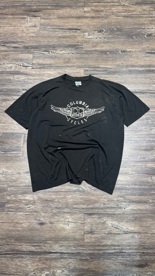 DISTRESSED COLUMBIA CYCLES TEE (XL)