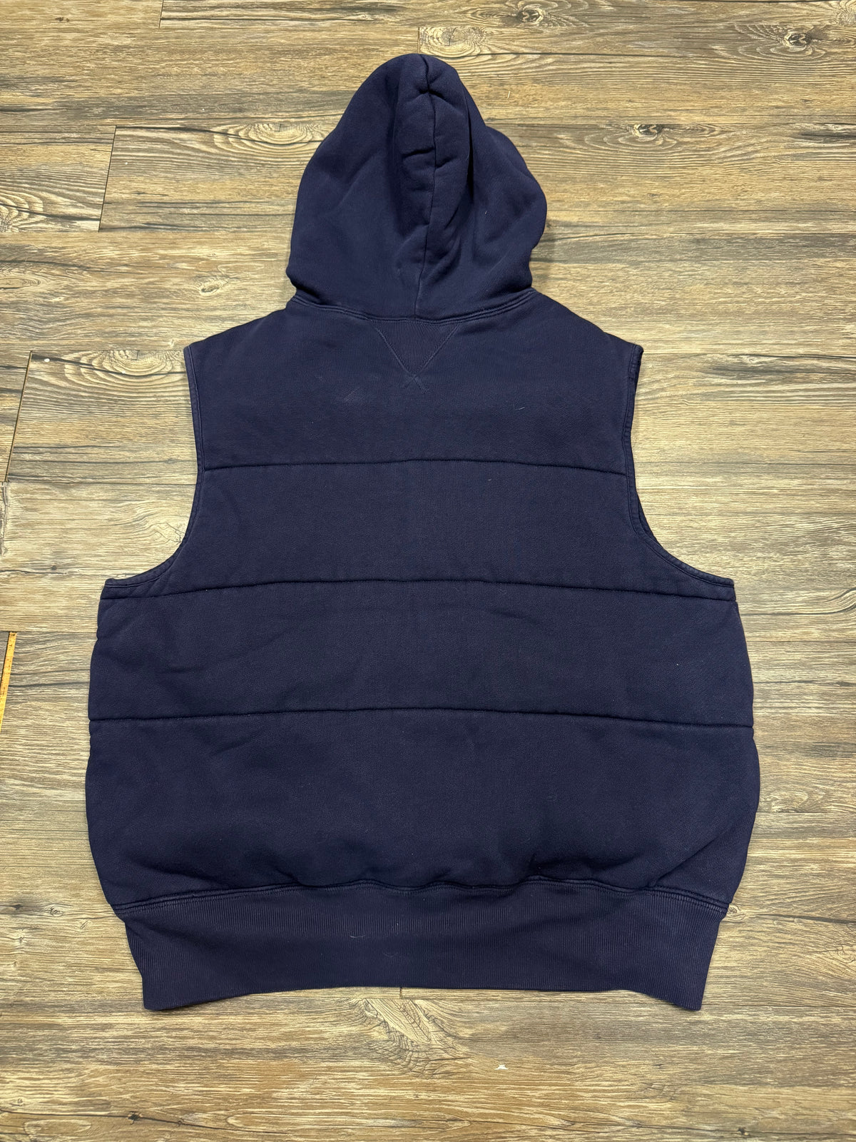 POLO RALPH LAUREN VARSITY LETTER HOODED VEST (L)