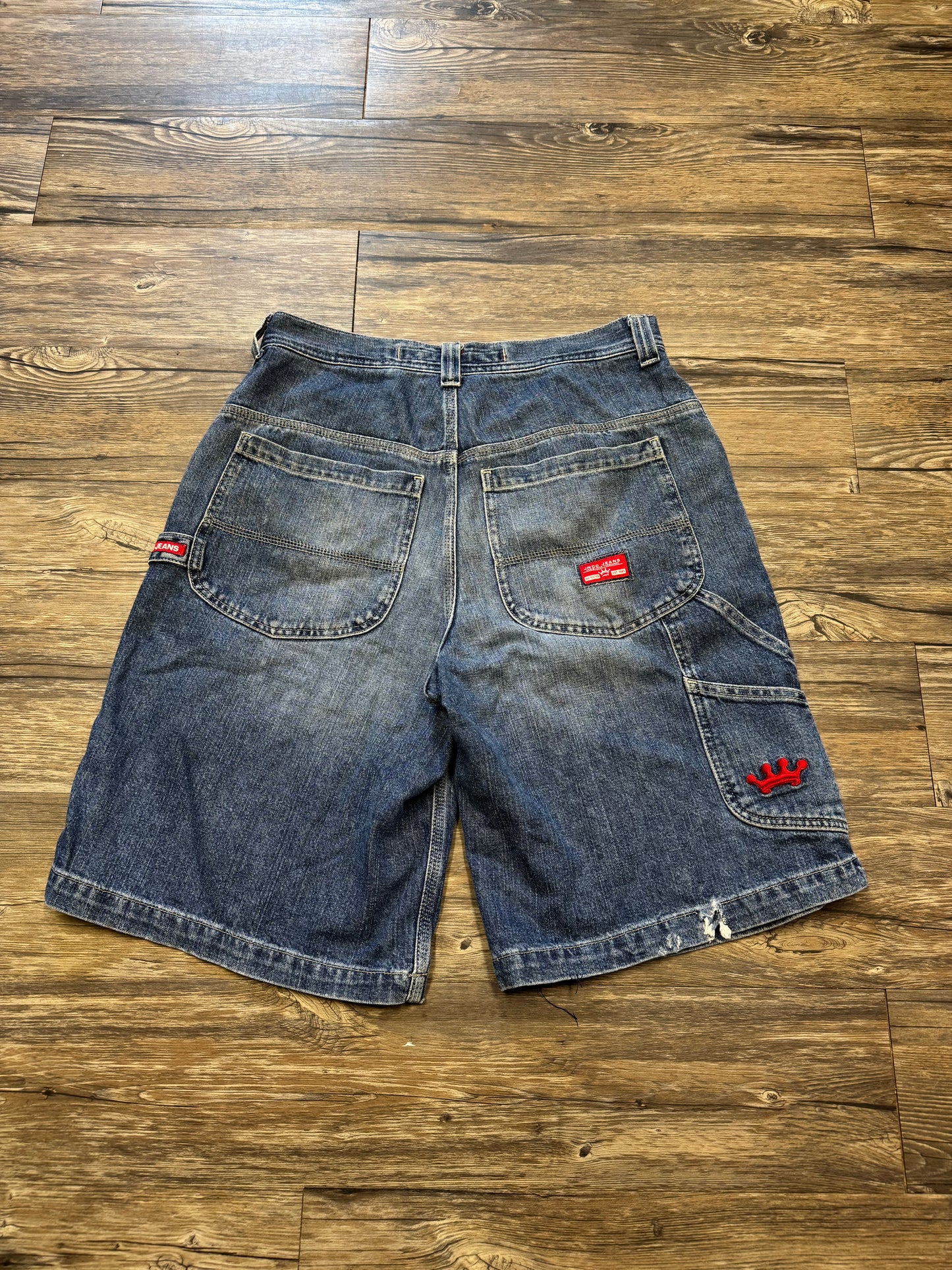JNCO VINTAGE BLUE DENIM SHORTS (33)