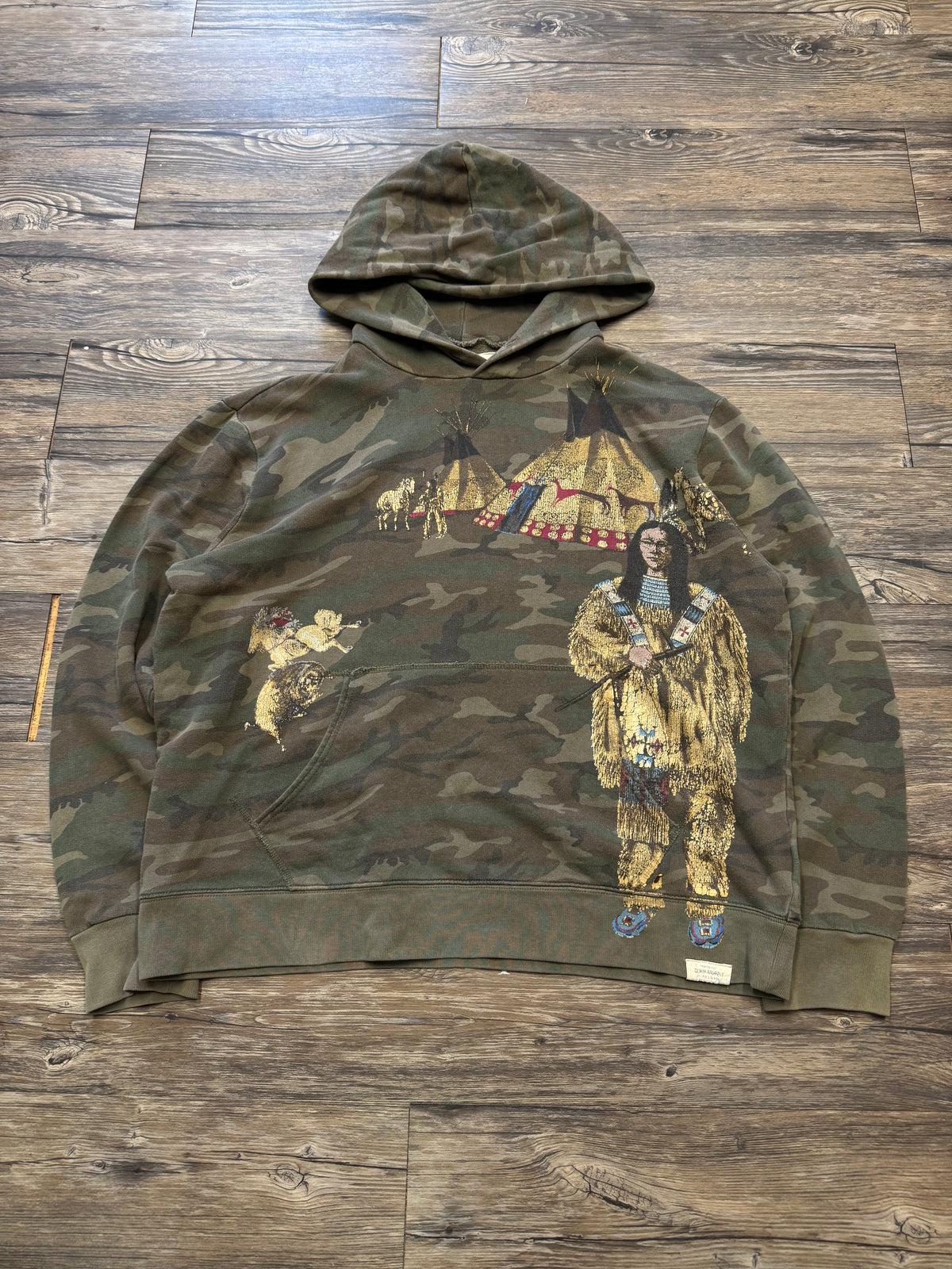 POLO RALPH LAUREN DENIM & SUPPLY NATIVE HOODIE(XL)